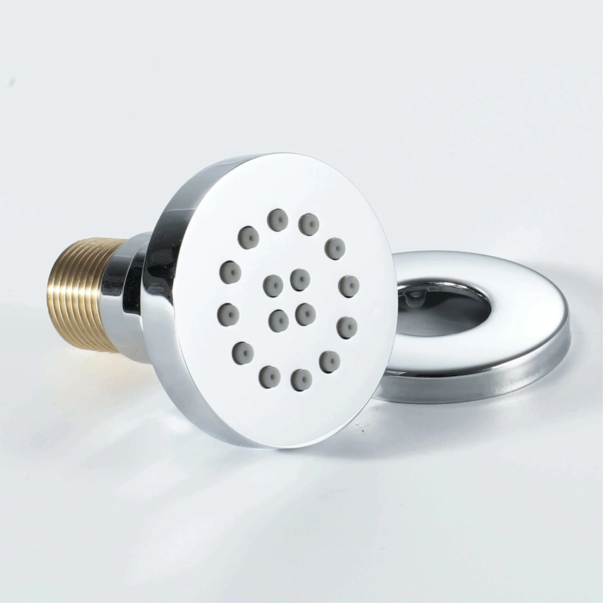 4 x round shower body jets - chrome - Image 4