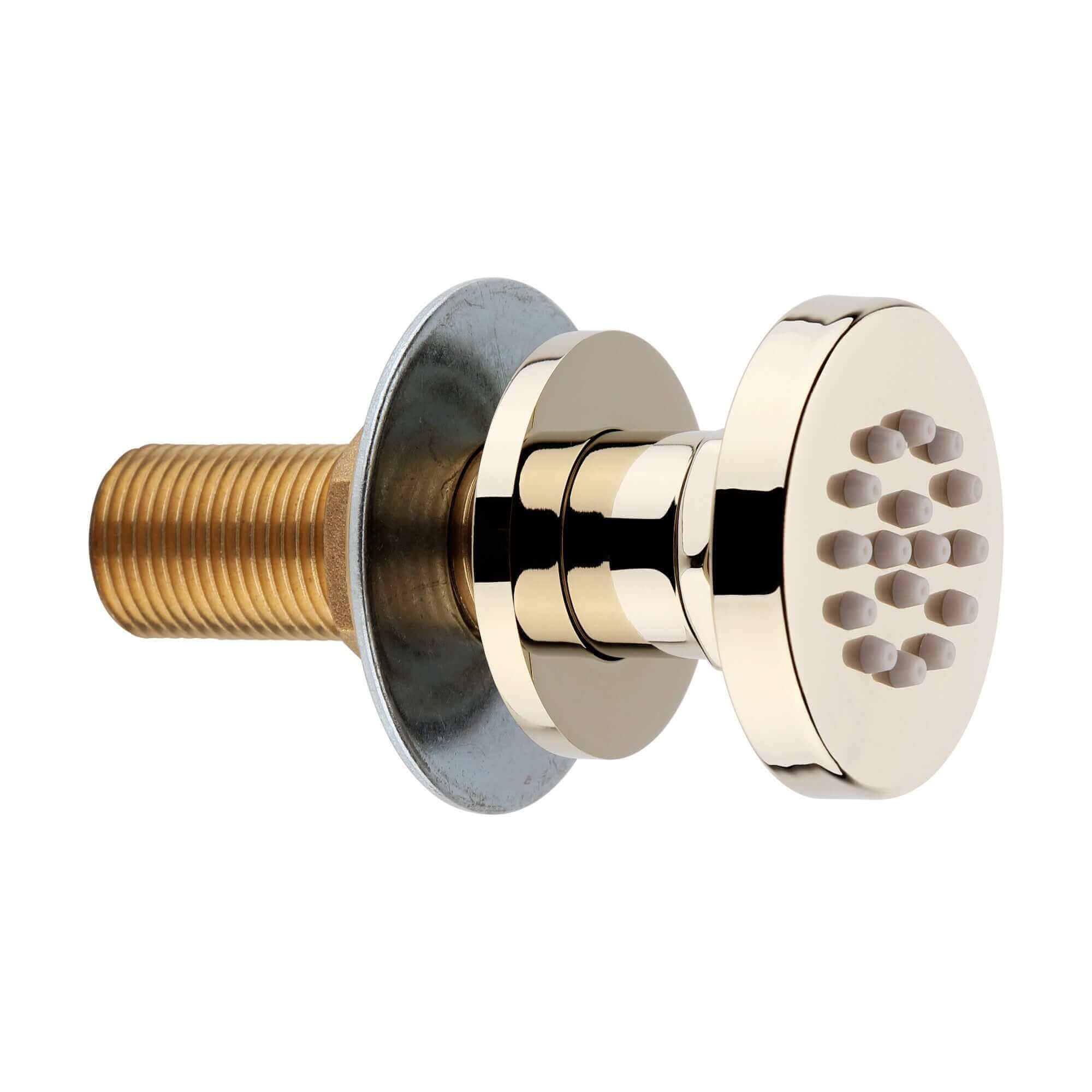 4 x round shower body jets - gold - Image 2