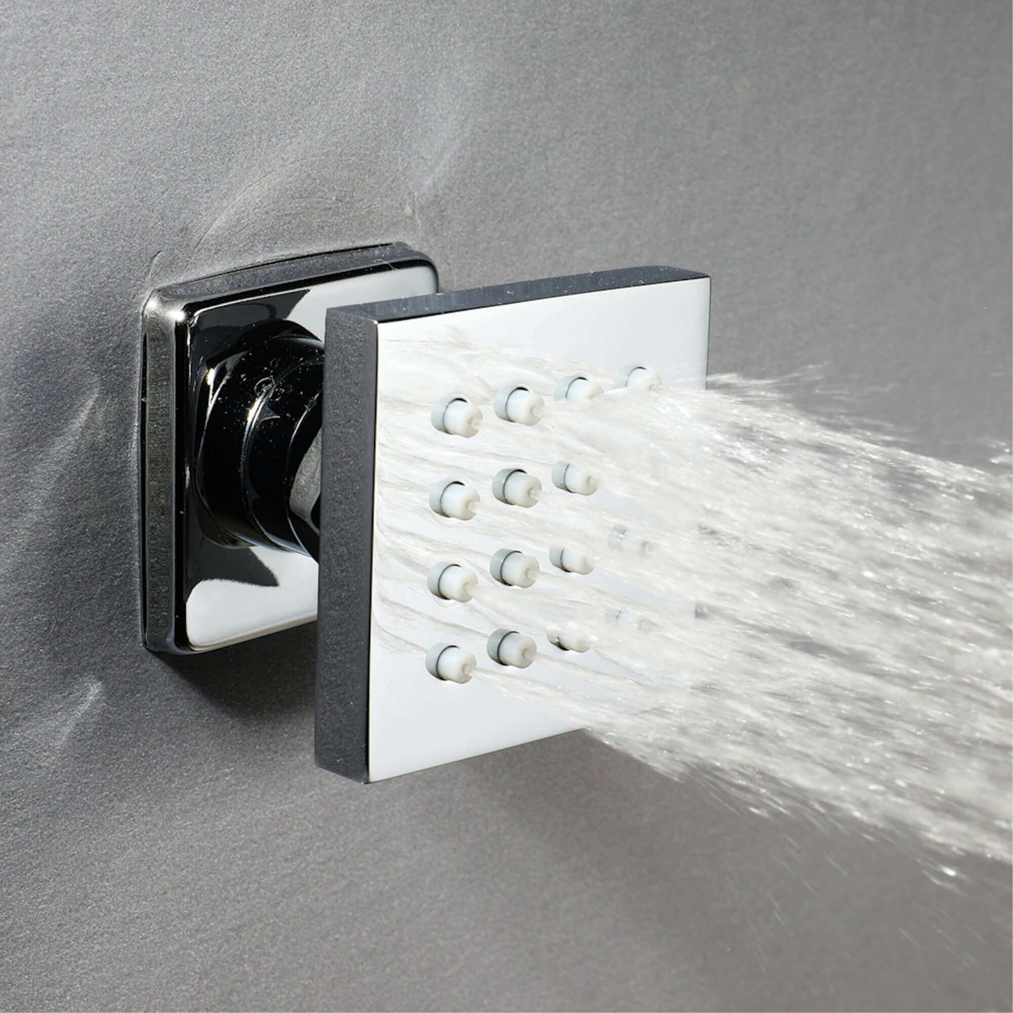 4 x square shower body jets - chrome - Image 2