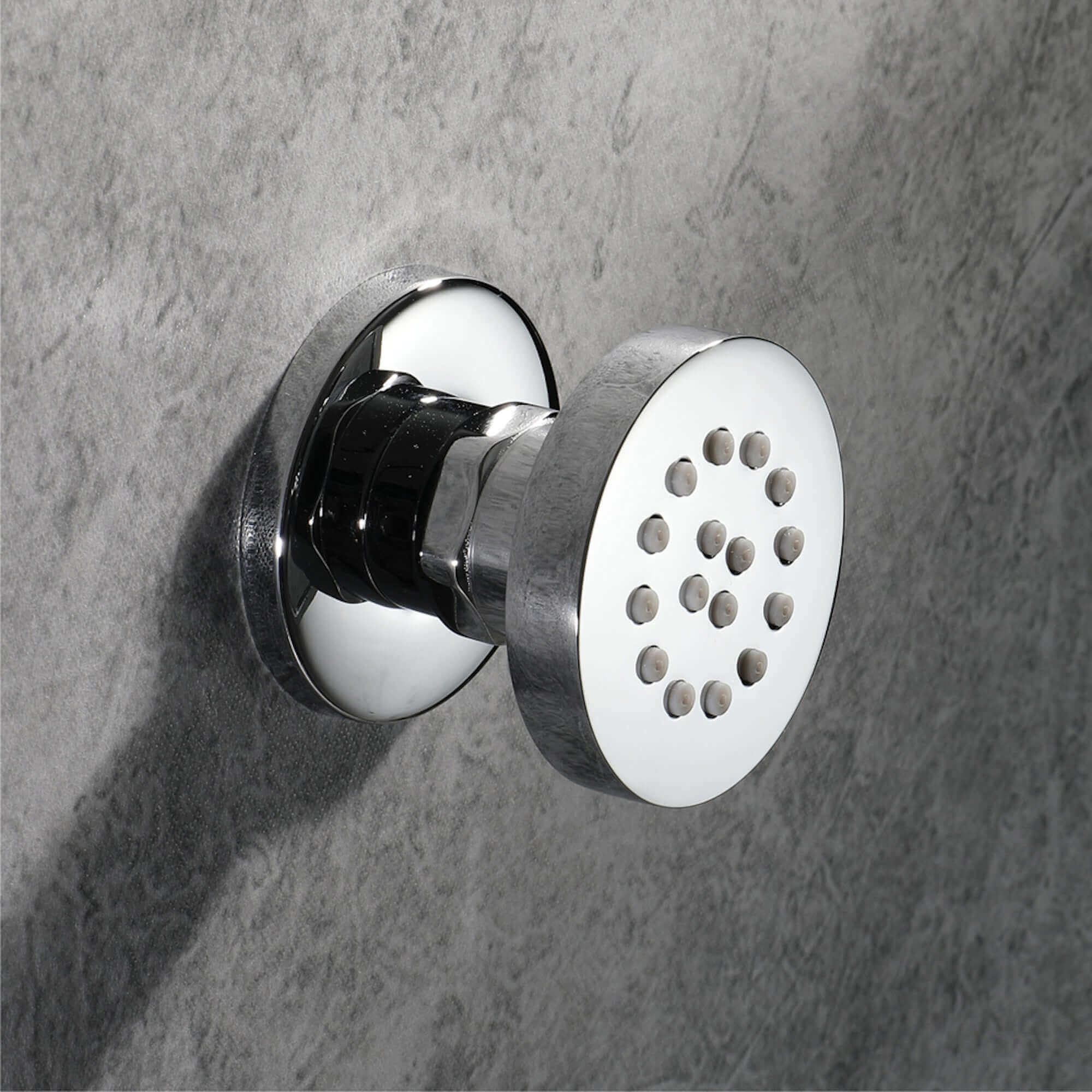 6 x round shower body jets - chrome - Image 2