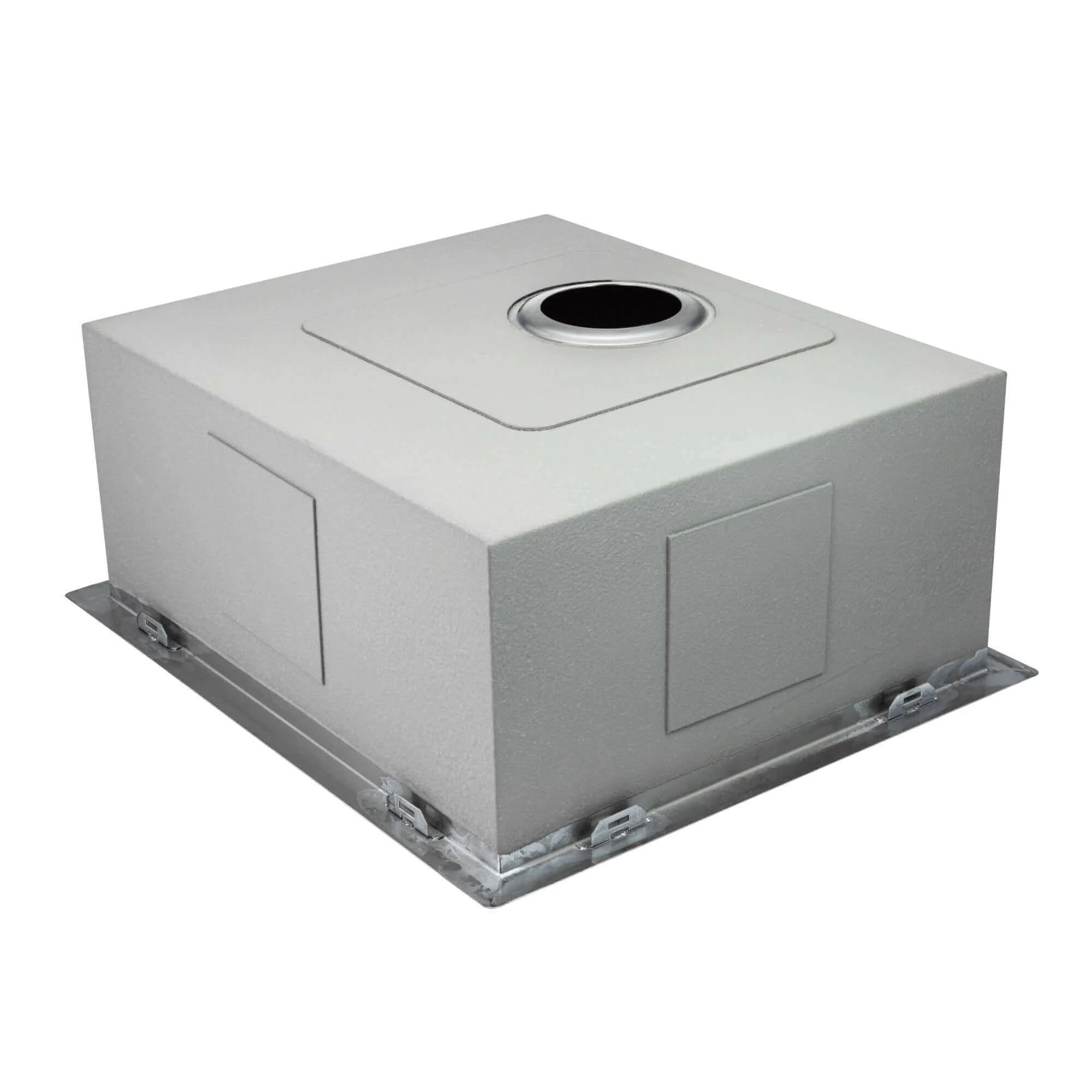 Axia 500mm x 430mm 1.0 bowl undermount or topmount kitchen sink with overflow - brushed stainless steel - Image 4