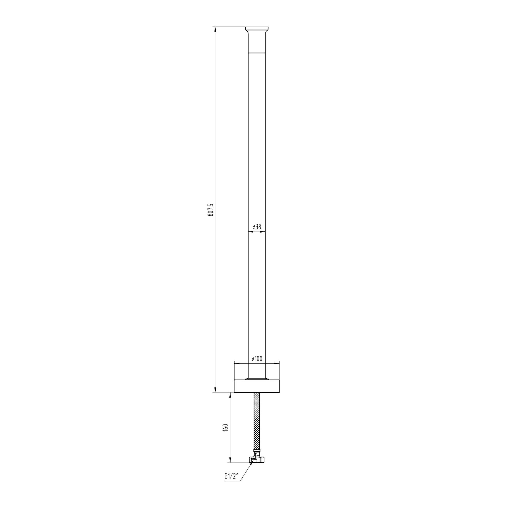 Bath mixer tap standpipes - antique brass - Image 2