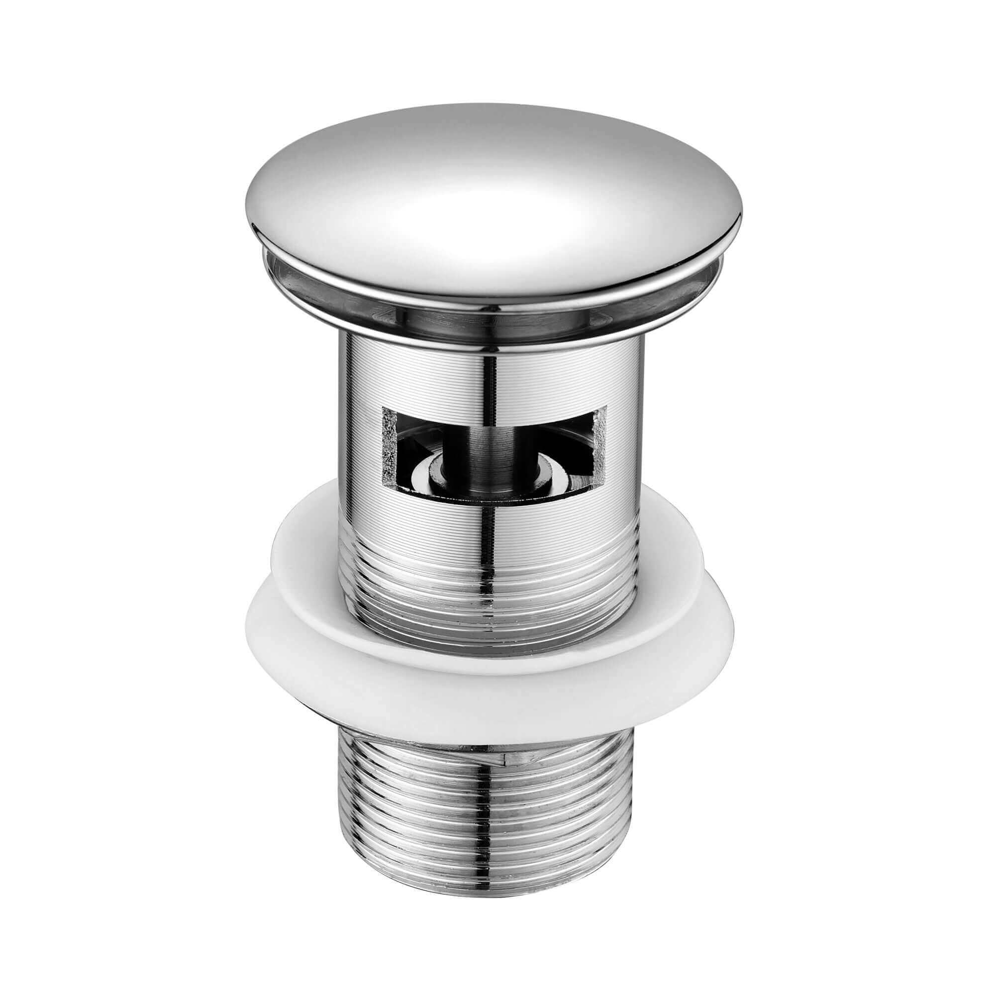 Beaumont traditional cross basin mixer tap with slotted waste - chrome - Image 5