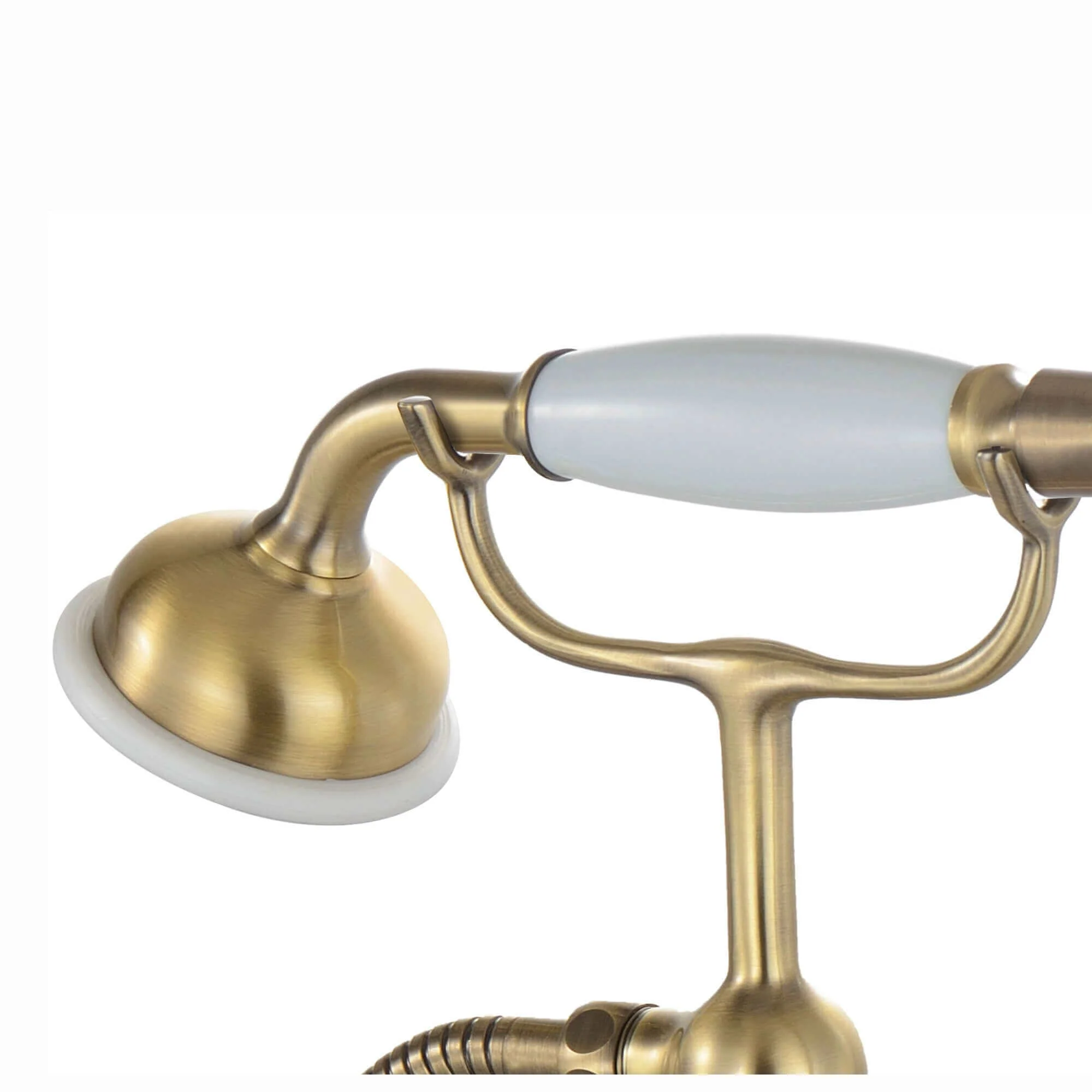 Camberley traditional bath shower mixer tap crosshead - antique brass - Image 3