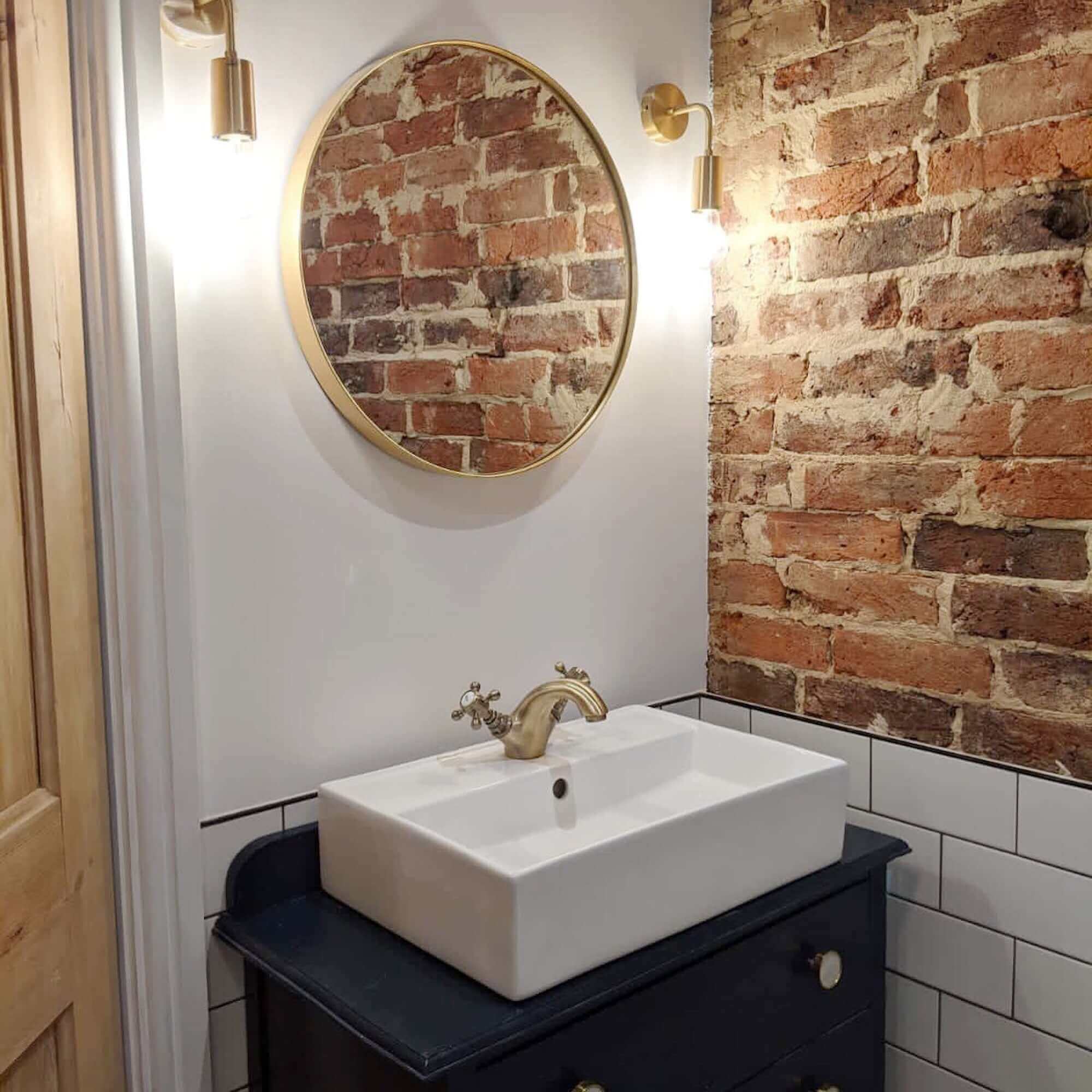 Camberley traditional cross basin mixer tap with slotted waste - antique brass - Image 5