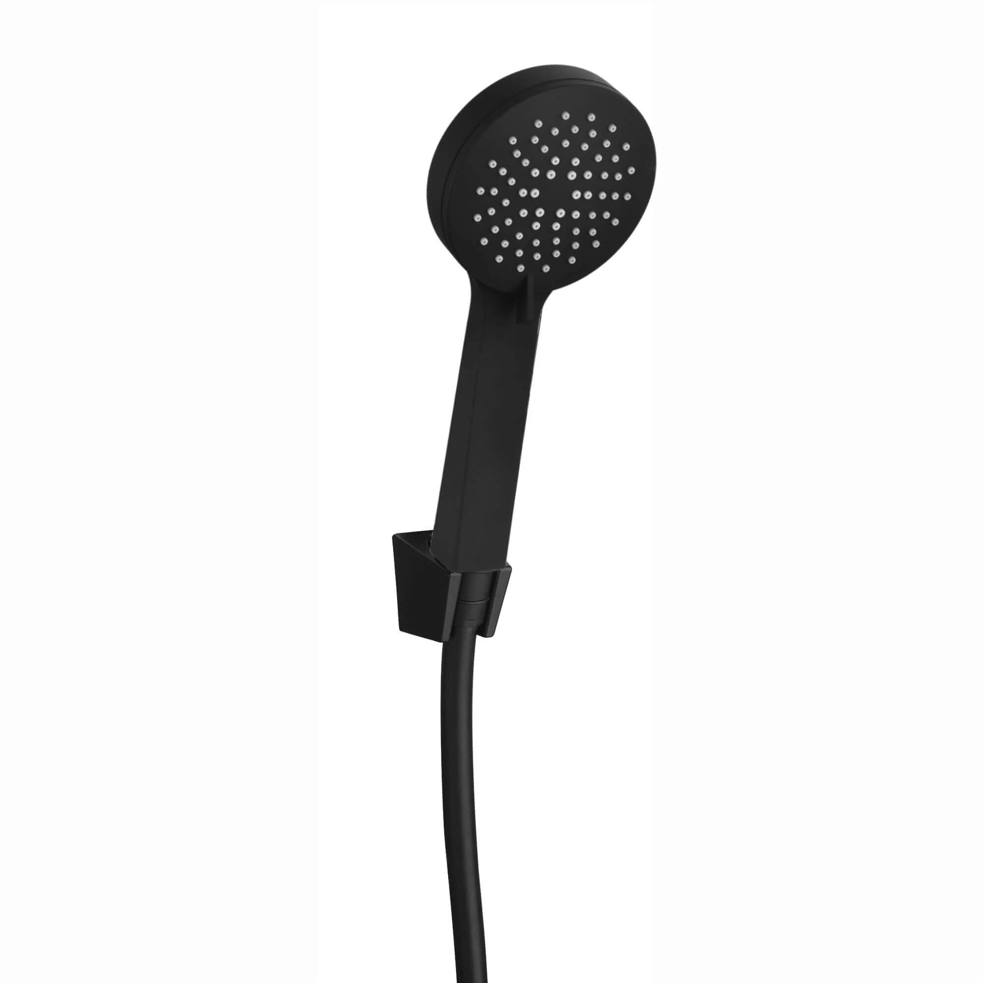 Contemporary 3 Function Hand Shower Kit Incl. Hose And Wall Bracket - Black - Image 6