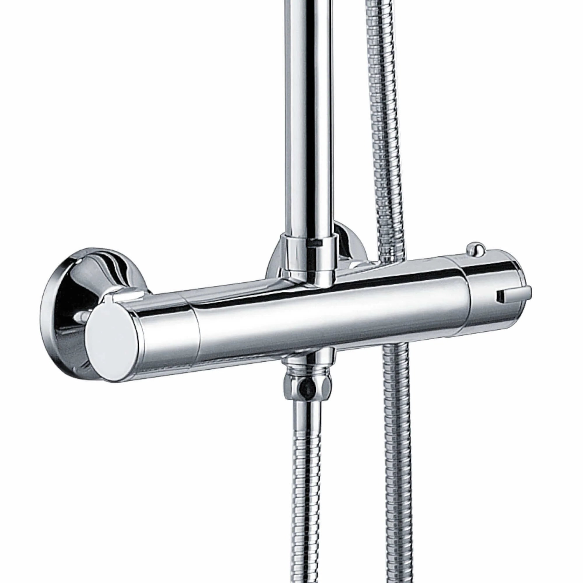 Dune round thermostatic shower set 300mm head & handheld - chrome - Image 5