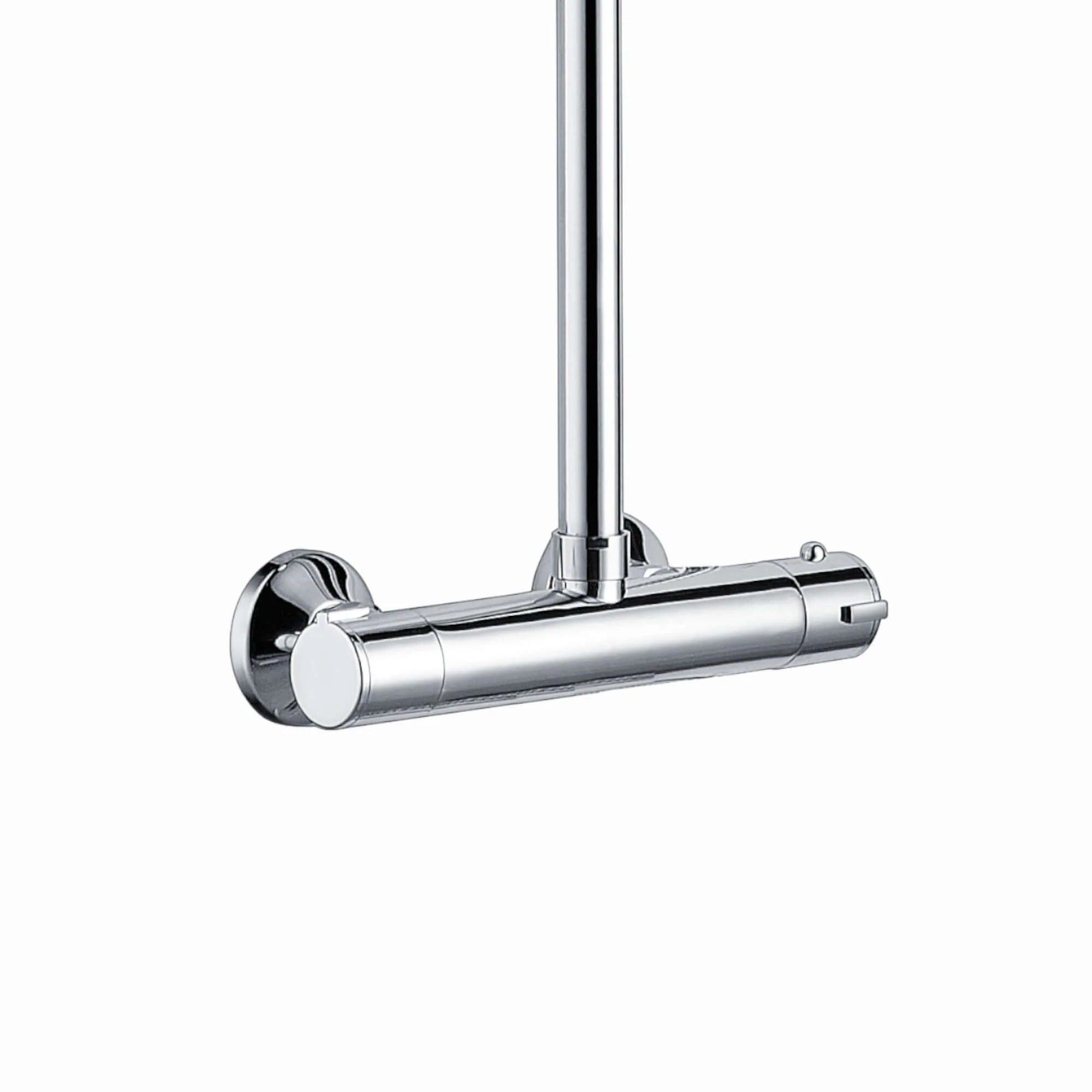 Dune thermostatic bar shower set single outlet with ultra slim 200mm overhead shower - chrome - Image 4