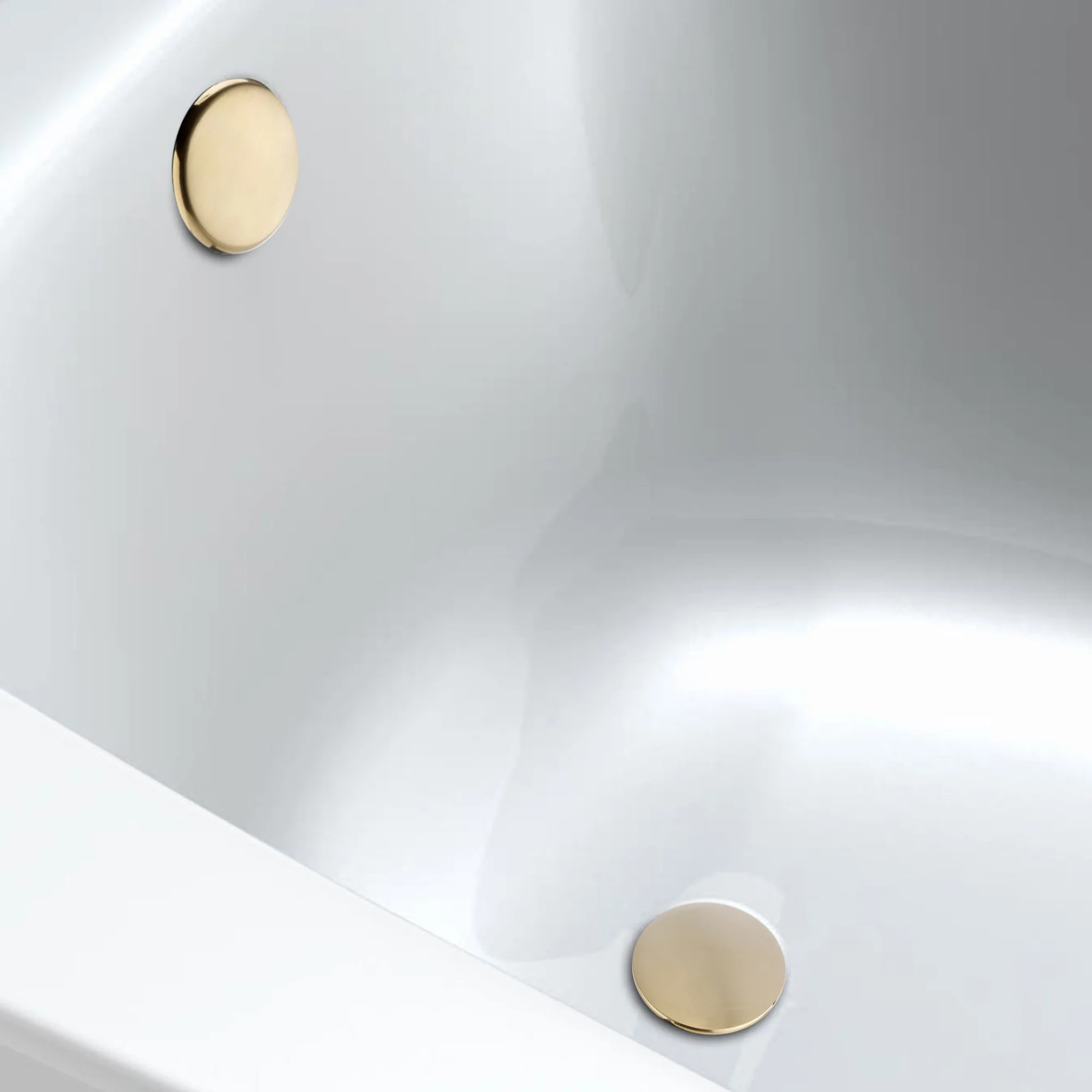 Easy clean cut to size pipe bath sprung waste & overflow (bath thickness 5-15mm) - brushed brass - Image 5