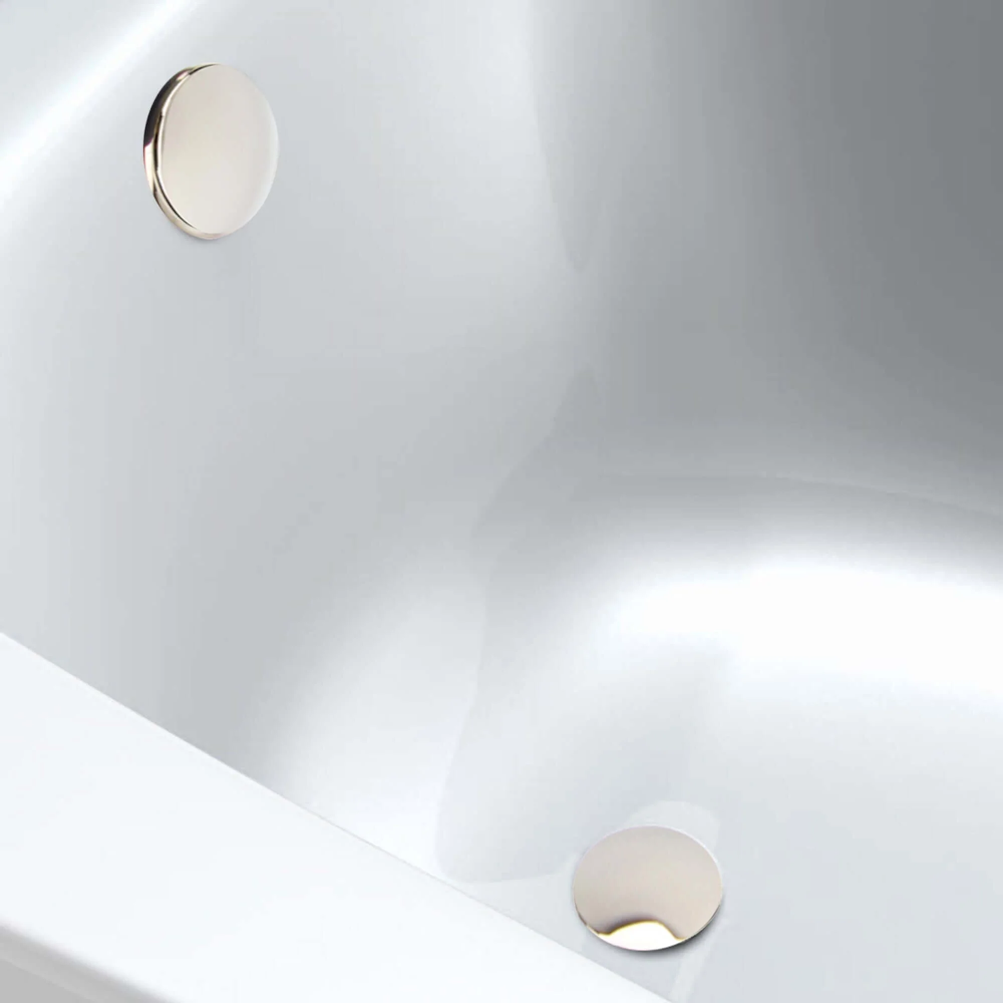 Easy clean cut to size pipe bath sprung waste & overflow (bath thickness 5-15mm) - gold - Image 5