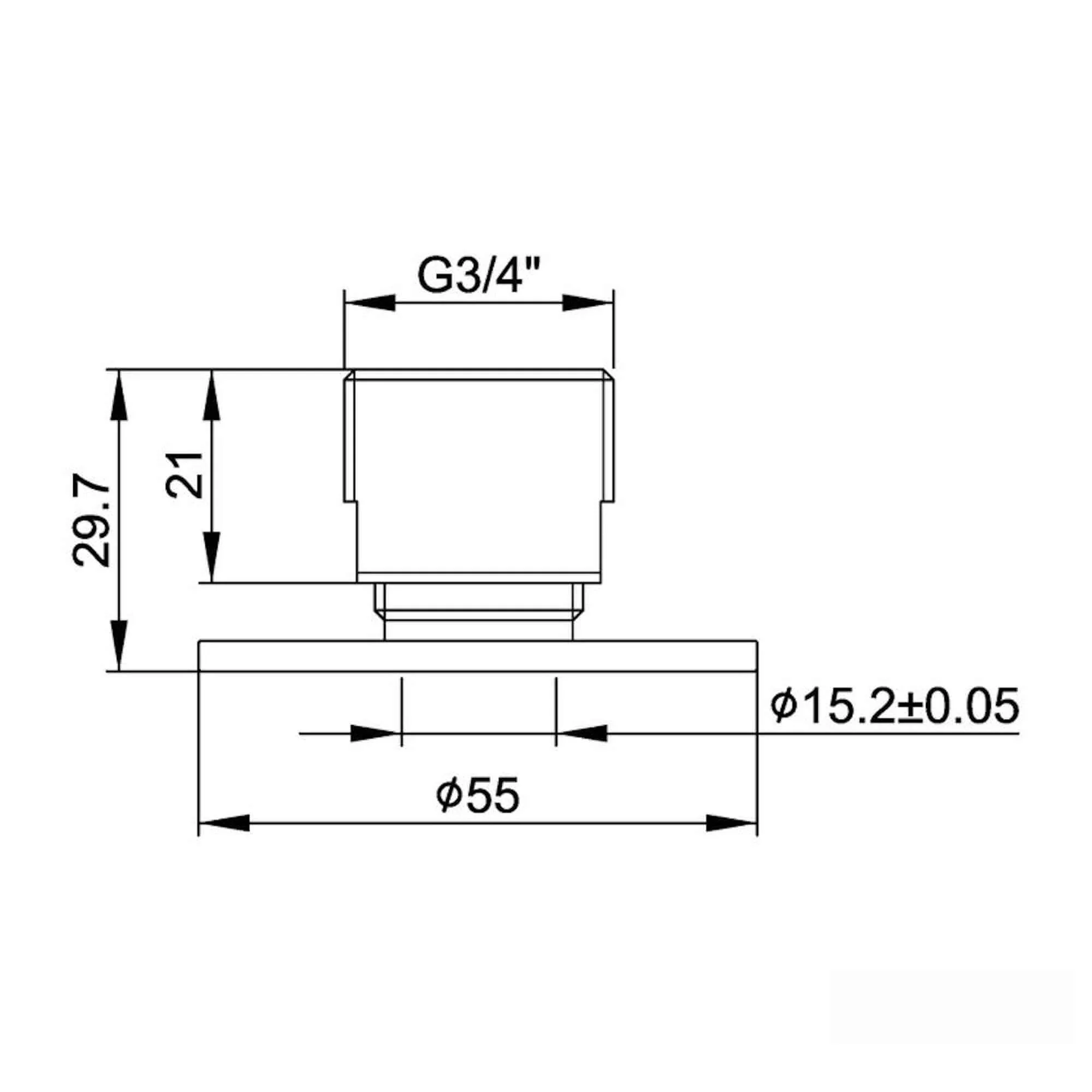 Easy fix kit bracket for bar shower valves - chrome - Image 3