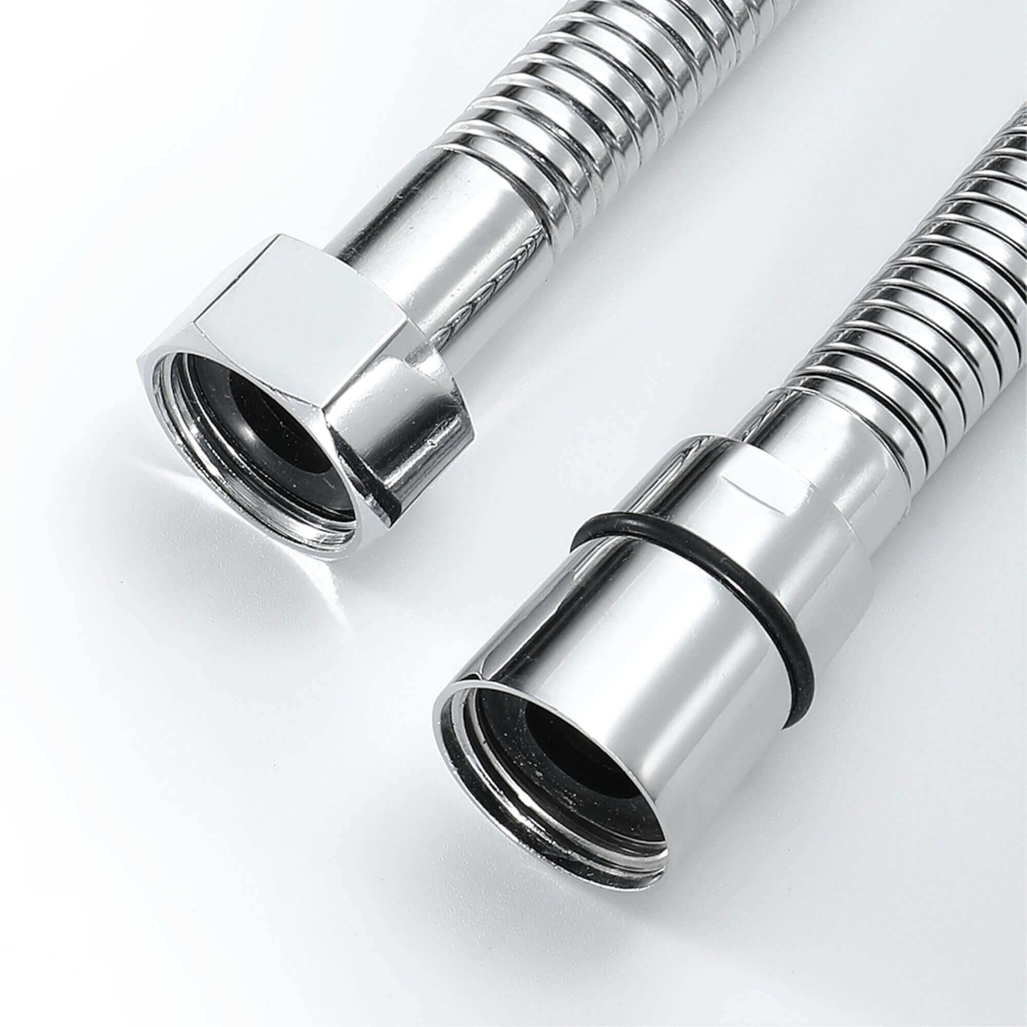 Flex shower hose stainless steel 1.5m standard bore - chrome - Image 3