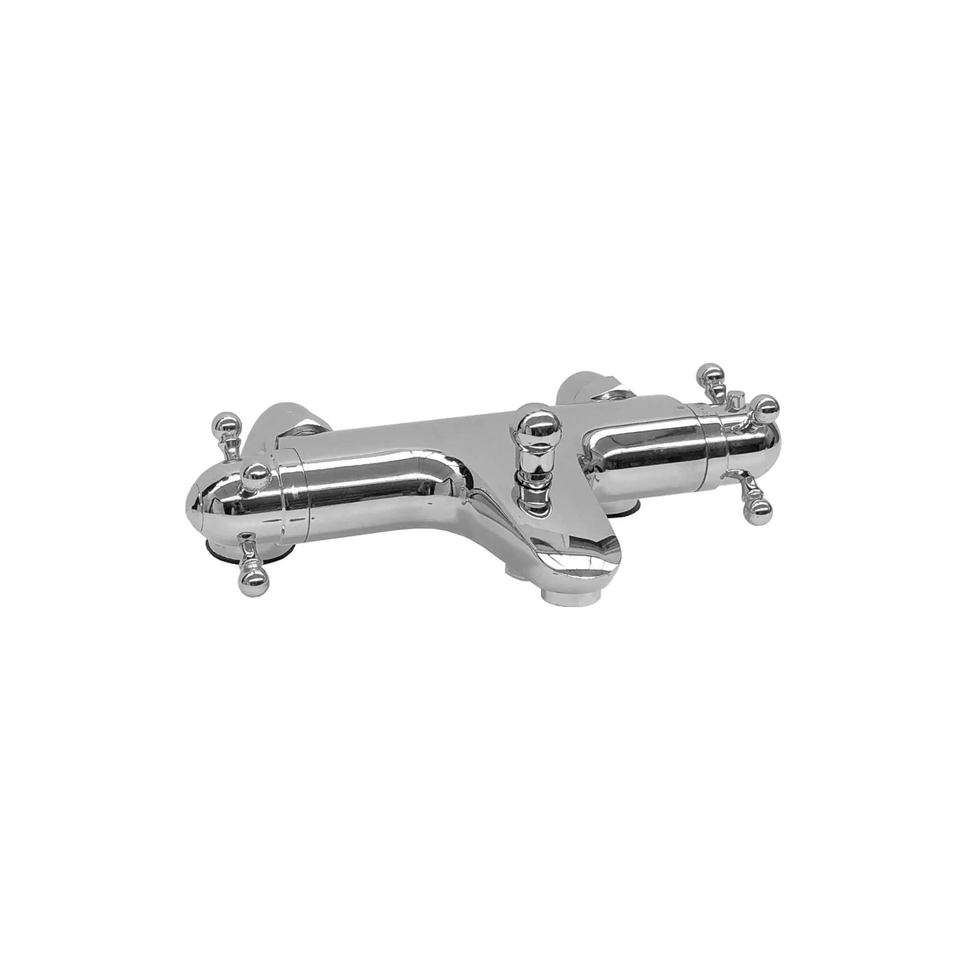 Gallant traditional thermostatic bath shower bar mixer valve deck mounted with slider rail kit - chrome - Image 3