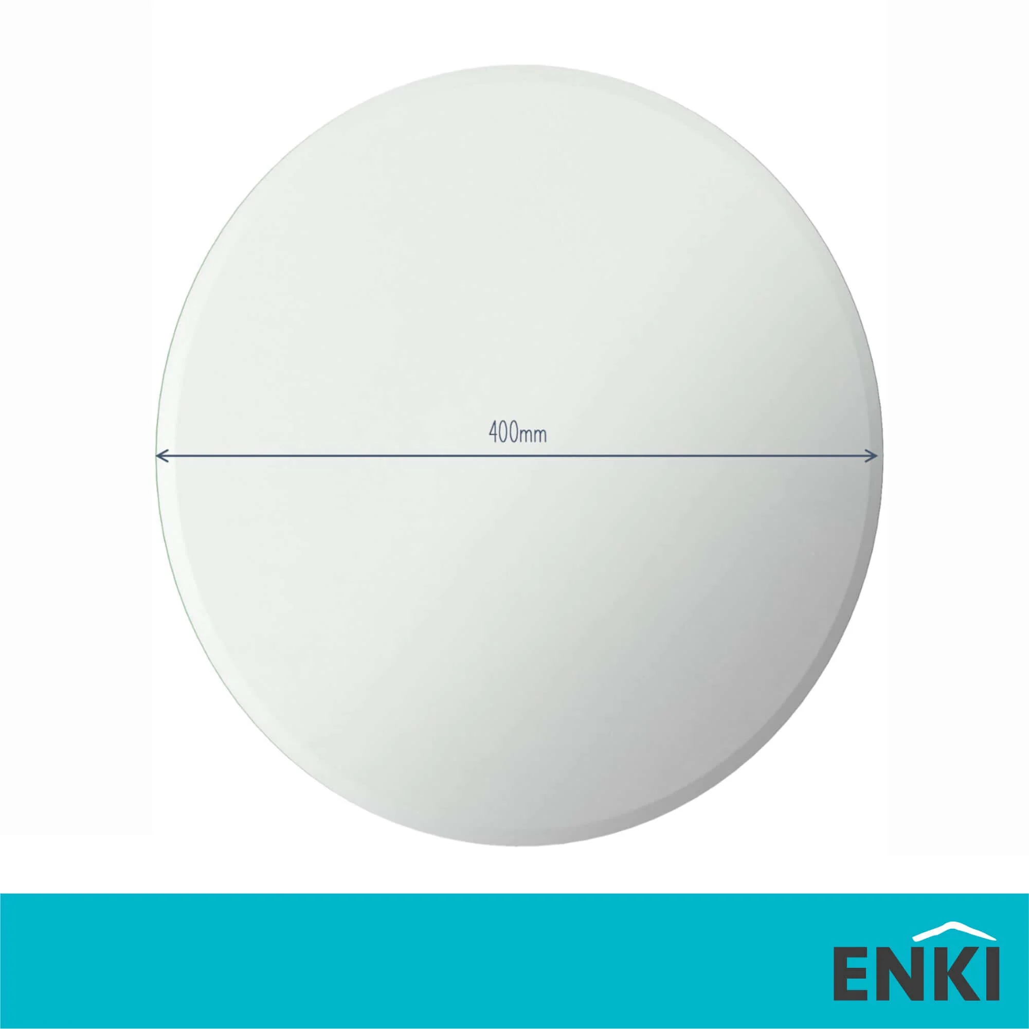 Horizon frameless mirror polished edge 400mm - round - Image 7