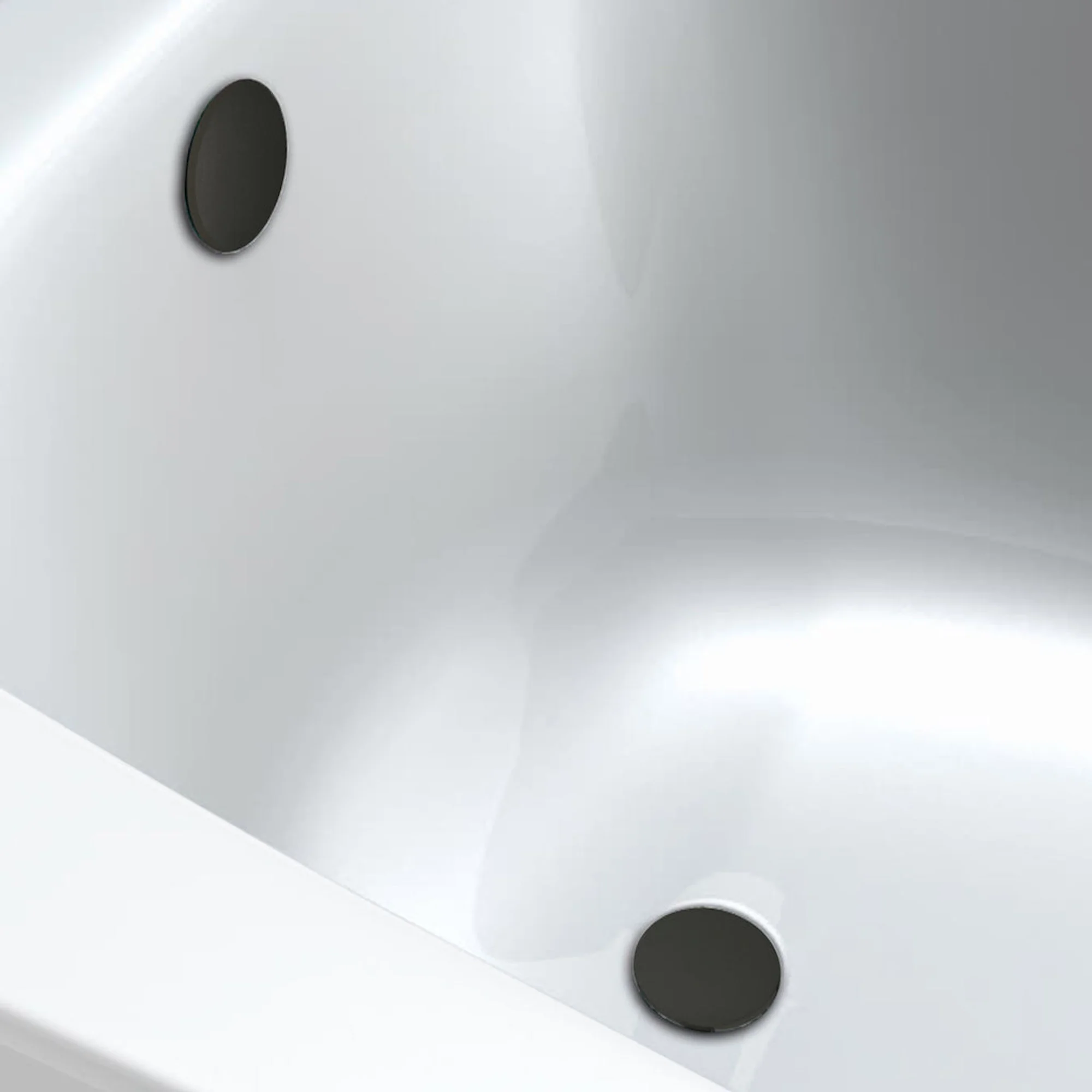 Mykonos bundle incl. bath shower mixer tap with dual riser rail, basin mixer, bath and basin wastes - matt black - Image 5