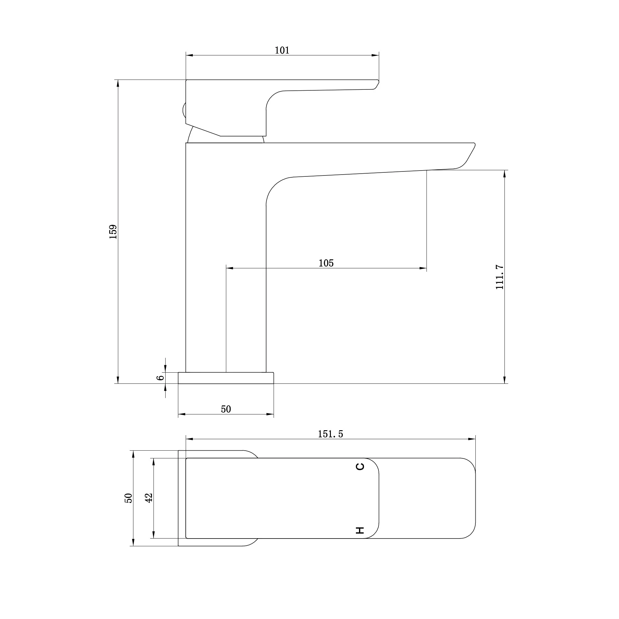 Mykonos bundle incl. bath shower mixer tap with dual riser rail, basin mixer, bath and basin wastes - matt black - Image 8
