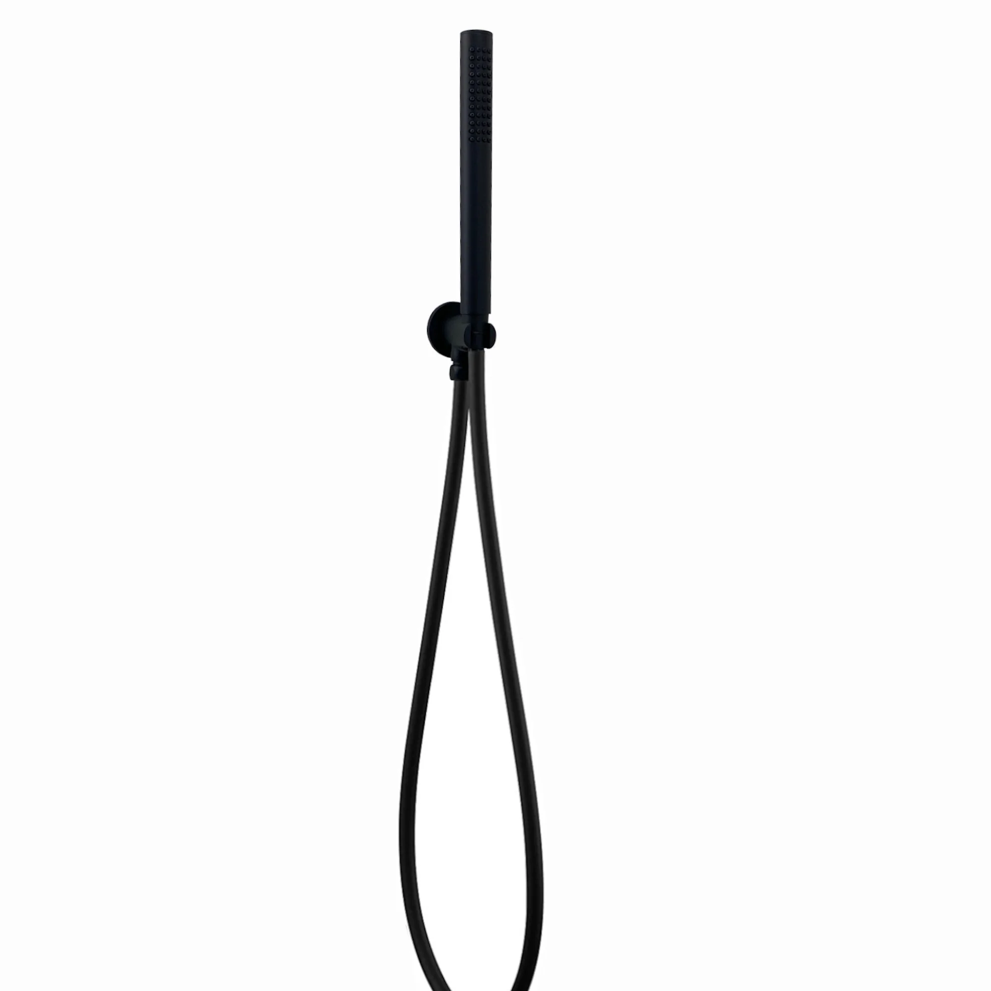 Naples Contemporary Round Concealed Thermostatic Shower Set Incl. Twin Valve, Wall Fixed 8" Shower Head, Handshower Kit - Matt Black (2 Outlet) - Image 4