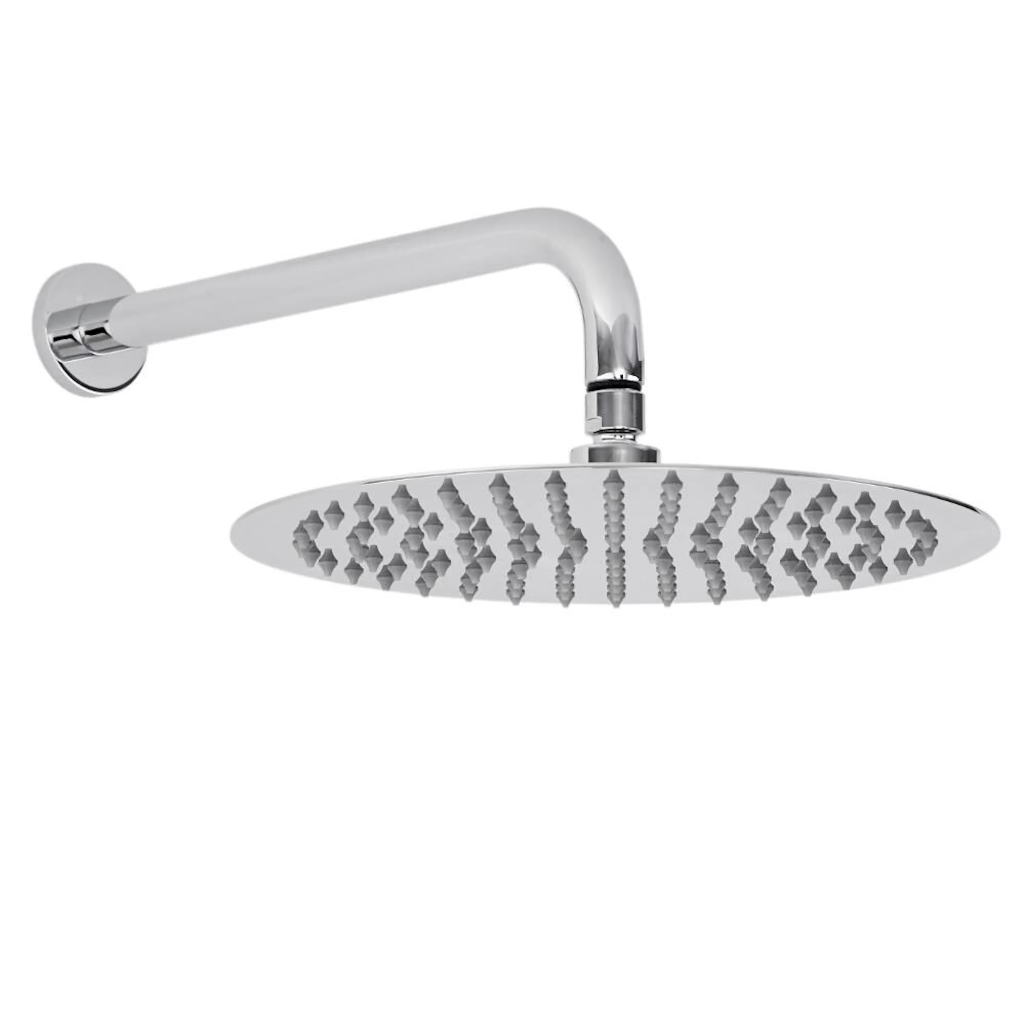 Naples Contemporary Round Concealed Thermostatic Shower Set Wall Fixed 8" Shower Head - Chrome (1 Outlet) - Image 3