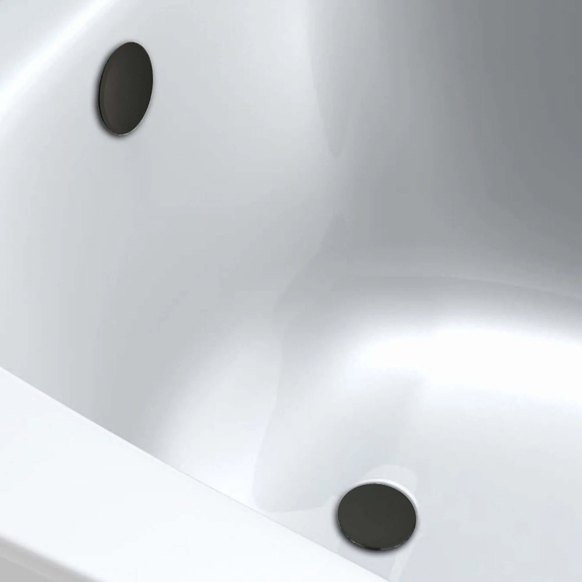Plaza bundle incl. bath shower mixer tap with dual riser rail, basin mixer, bath and basin wastes - matt black - Image 5