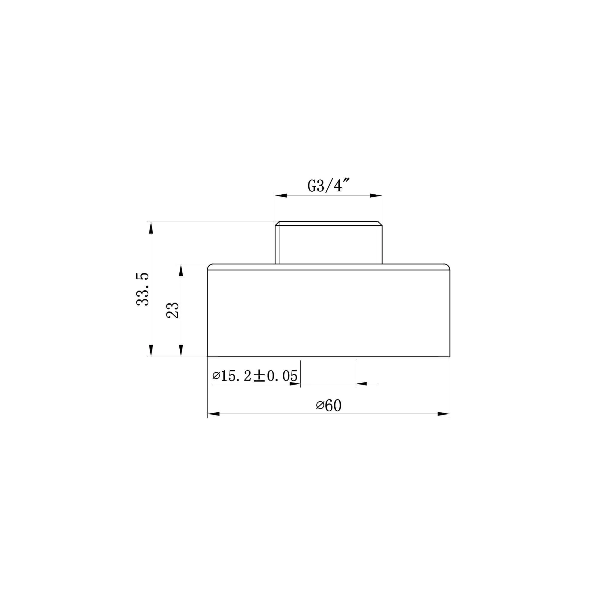 Round easy fix kit bracket for bar shower valves - chrome - Image 4