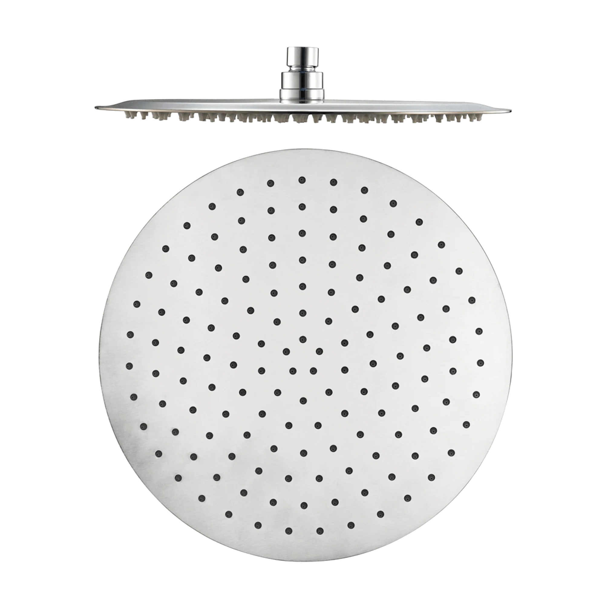 Round ultra slim shower head stainless steel 300mm - chrome - Image 2