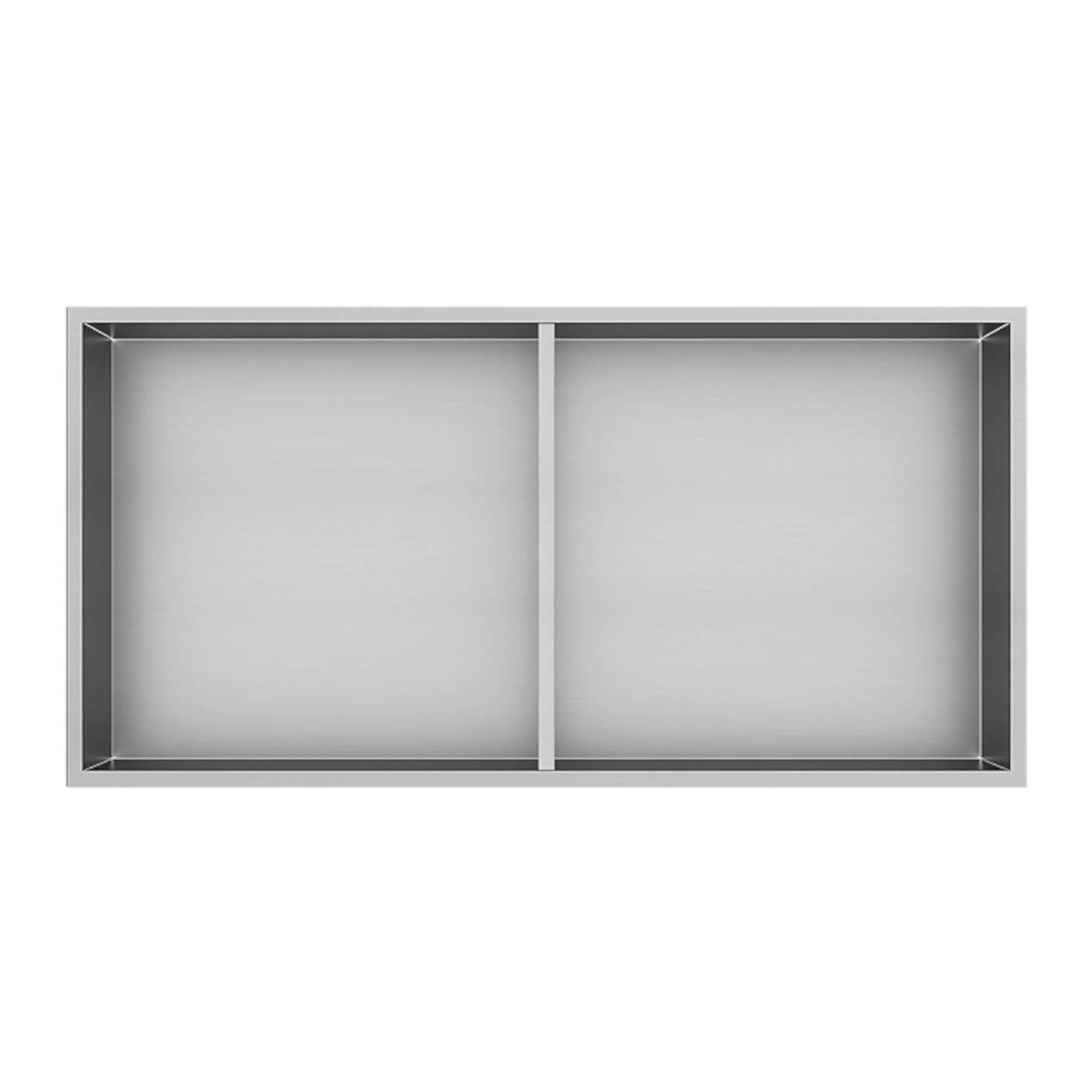Shower Niche 600 x 300 - Brushed Steel - Image 3