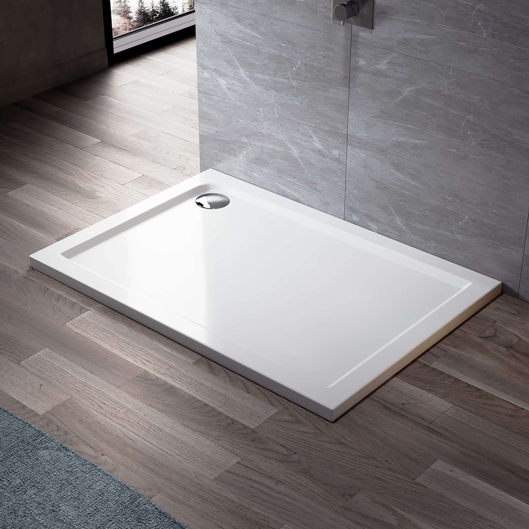 Shower tray high flow waste 90mm - chrome - Image 2