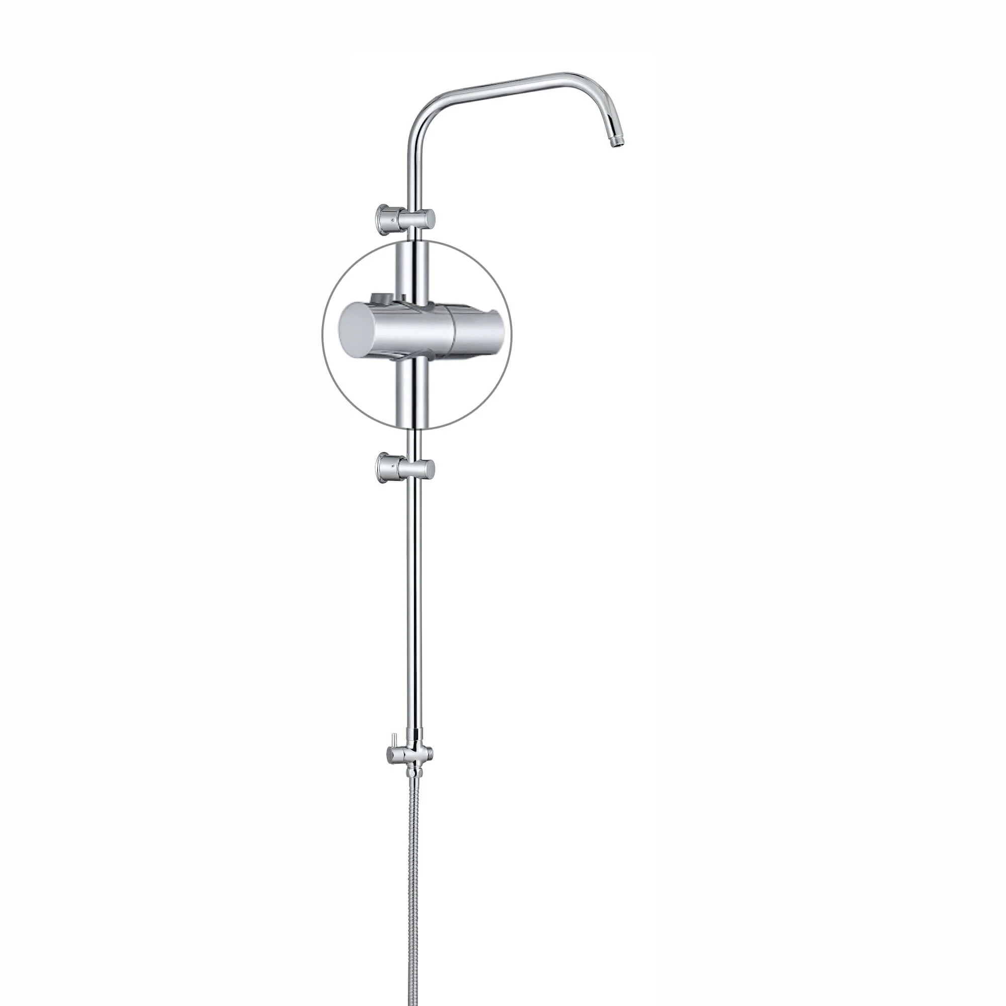 Sliding shower head holder for G16 - chrome - Image 2