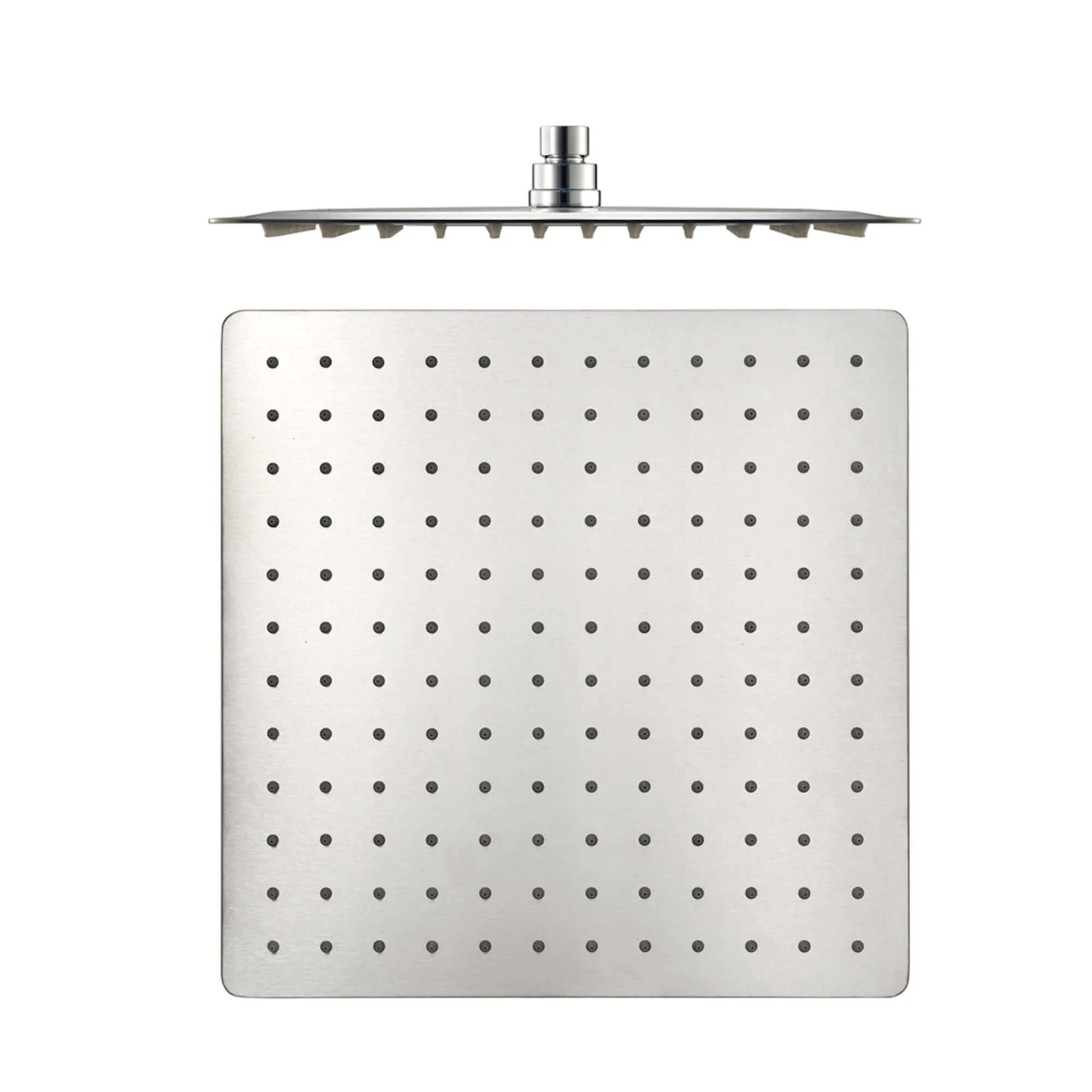 Spello Square Thermostatic Concealed Shower Set with Bath Filler, Wall Overhead Shower, Handset Kit - Chrome - Image 2