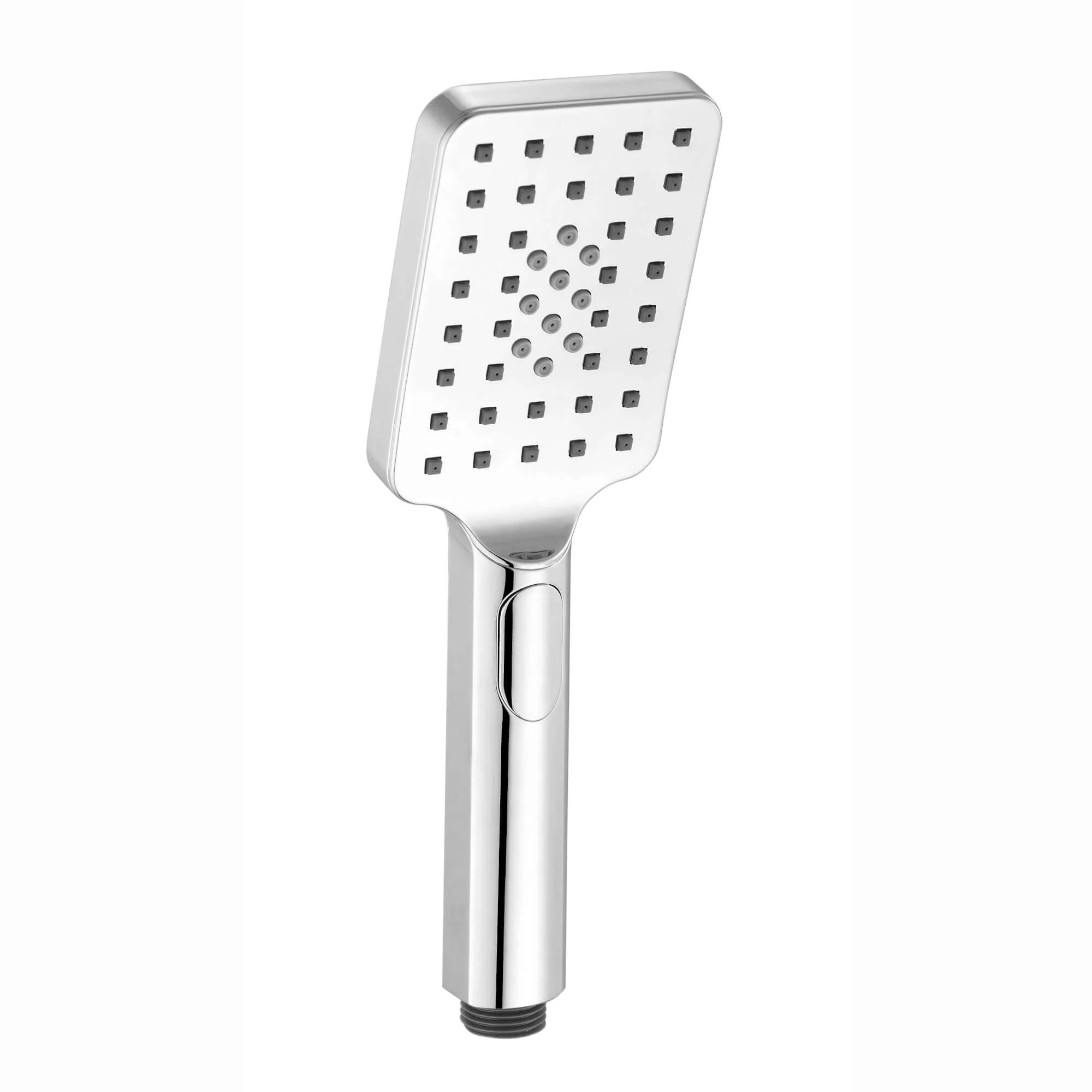 Contemporary Square 3 Function Hand Shower Kit Incl. Hose And Wall Bracket - Chrome - Image 2