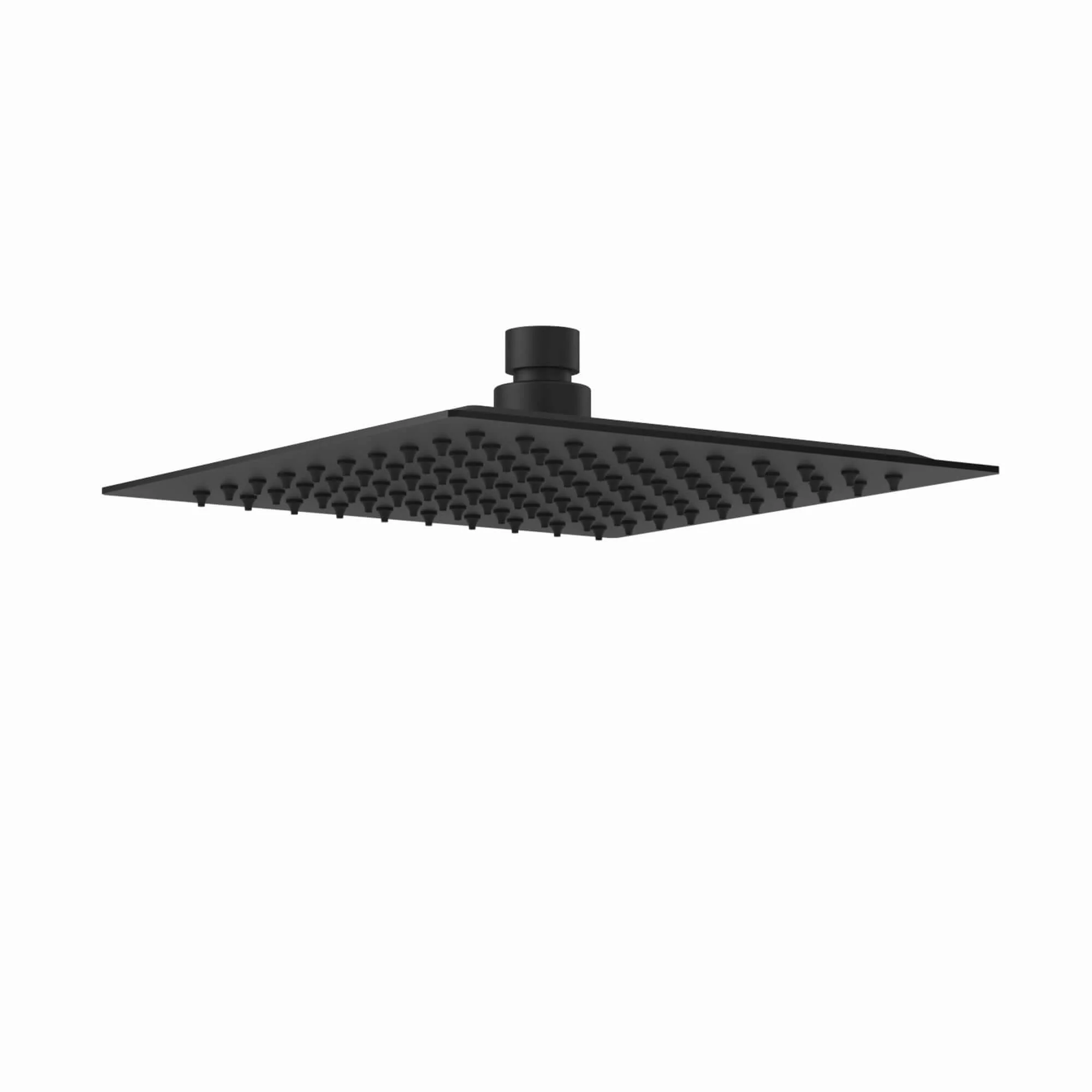 Square ultra slim shower head stainless steel 200mm - matt black - Image 2