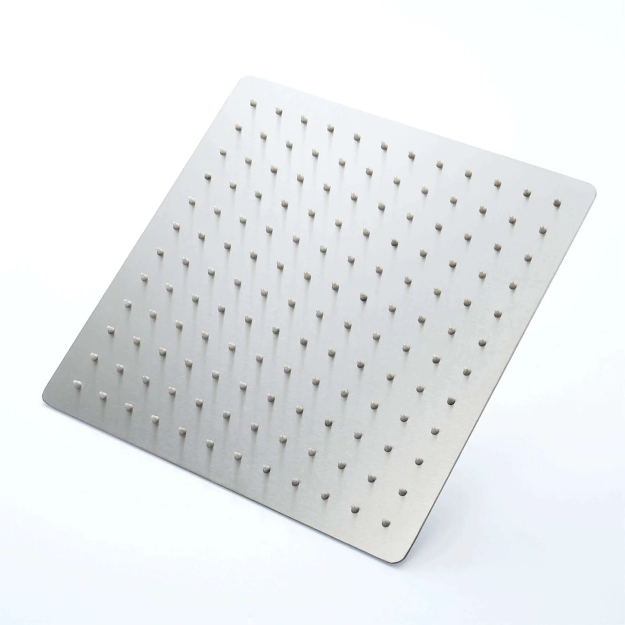 Square ultra slim shower head stainless steel 400mm - chrome - Image 2