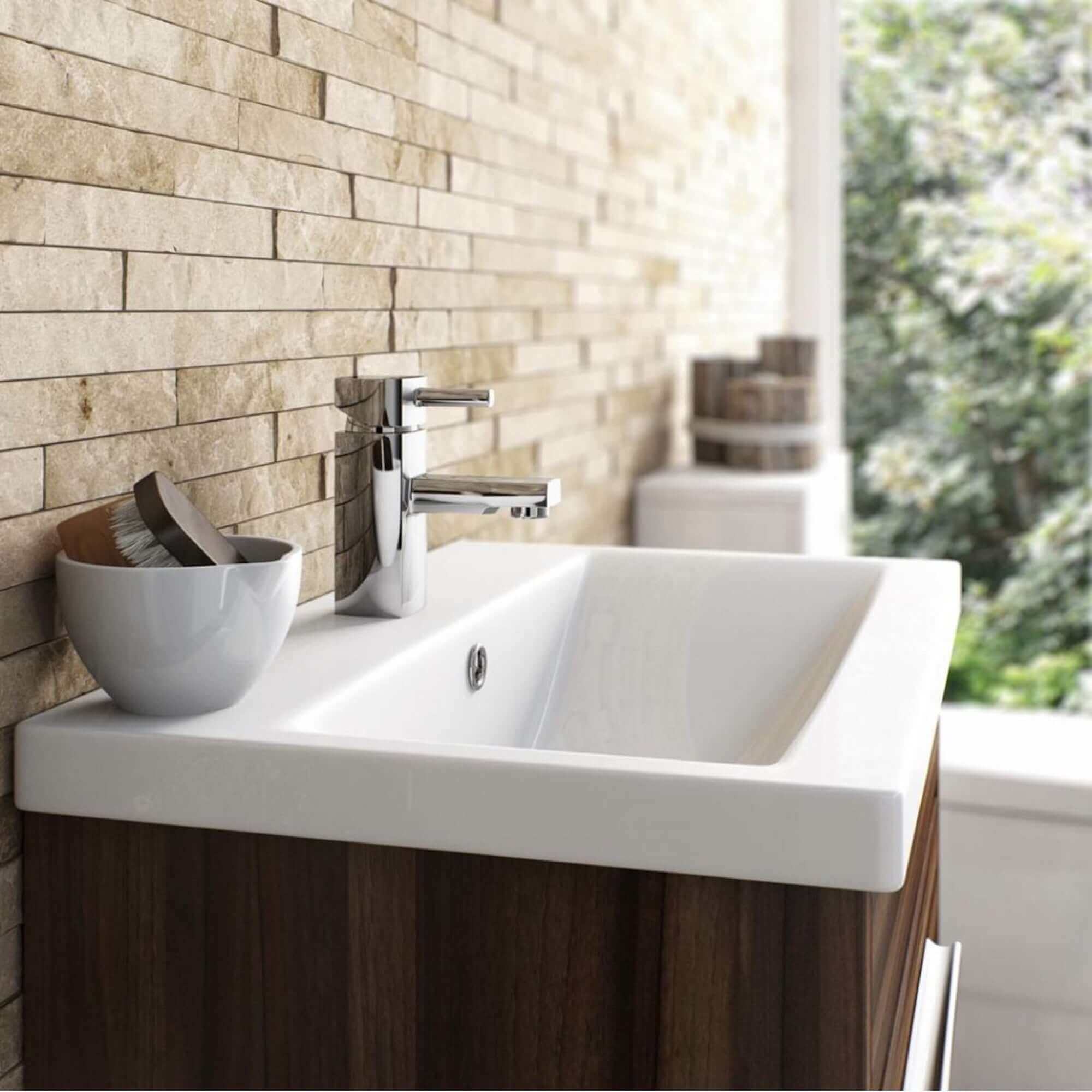 Stella basin mixer tap with slotted waste - chrome - Image 4