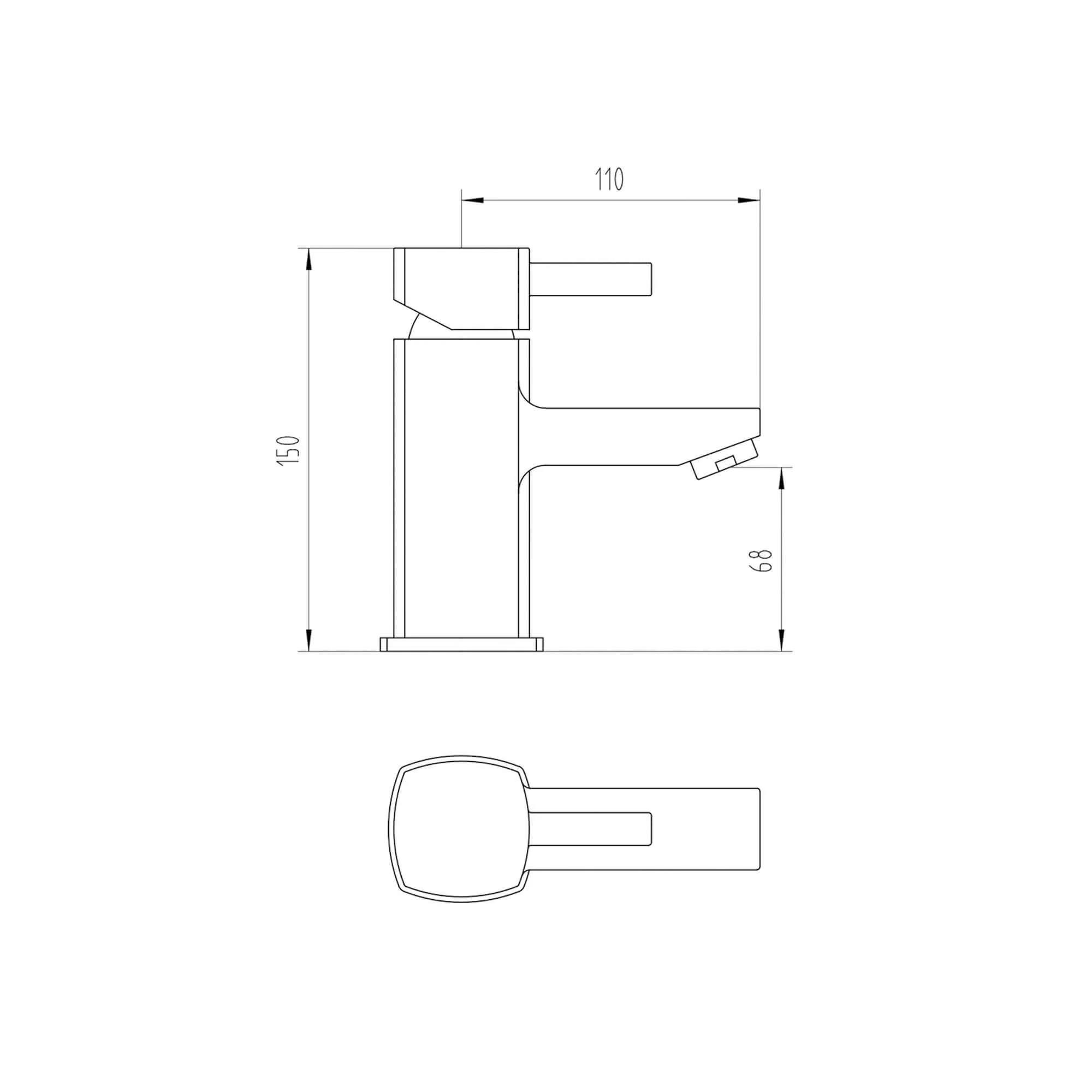 Stella bath shower mixer tap + basin mixer tap pack - chrome - Image 6