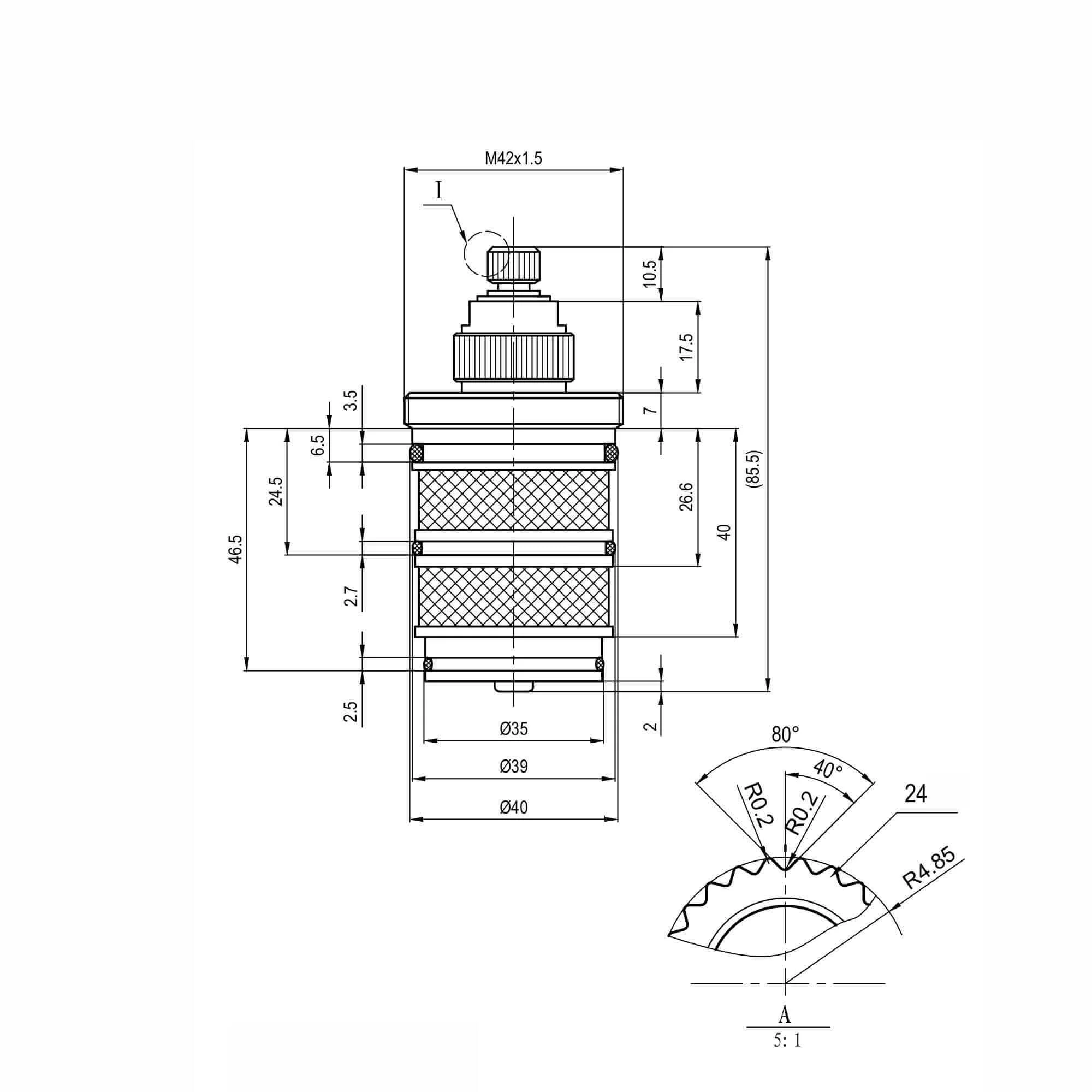 Thermostatic cartridge for shower valves - Stafford - Image 2