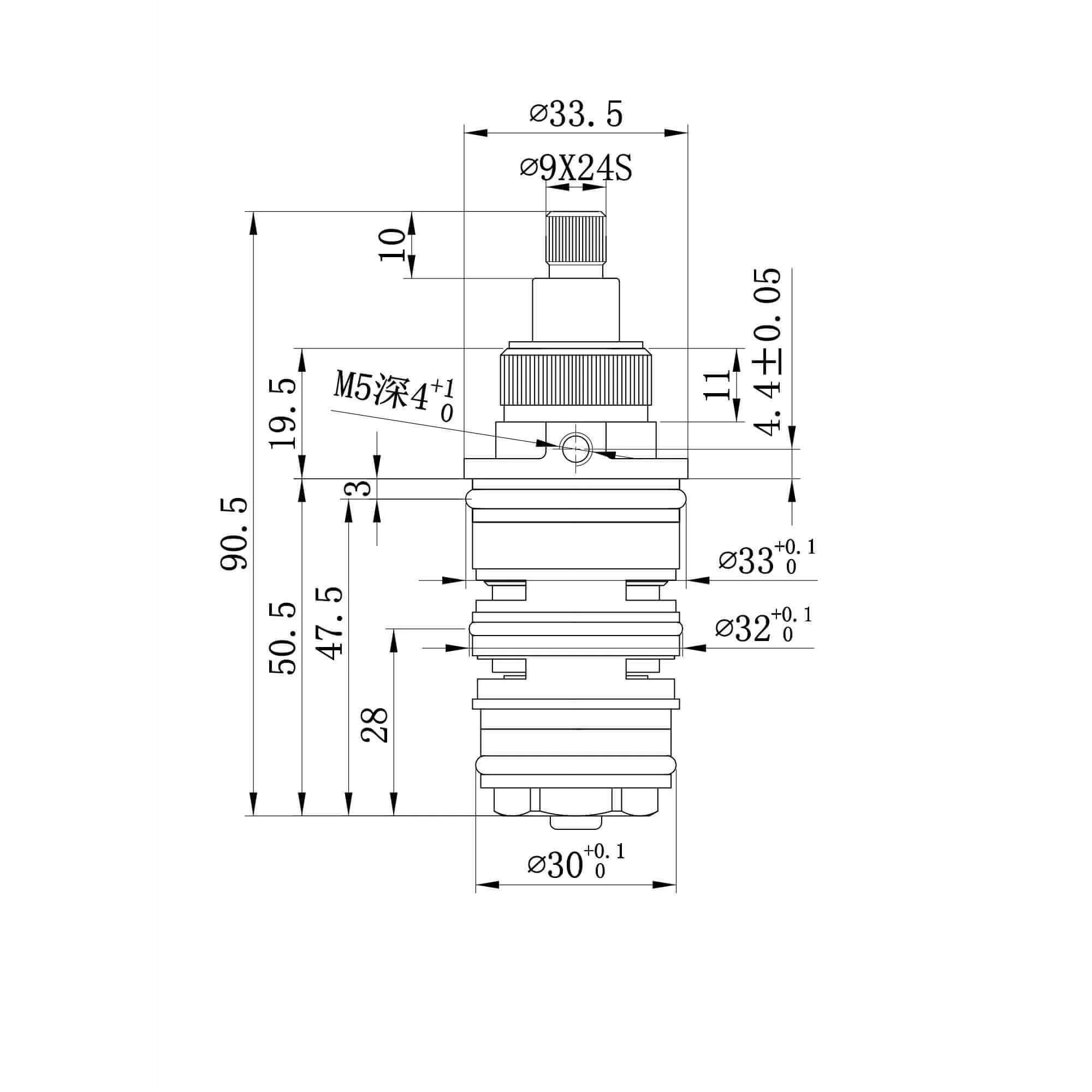 Thermostatic shower bar valve cartridge - Luna, Gallant - Image 2