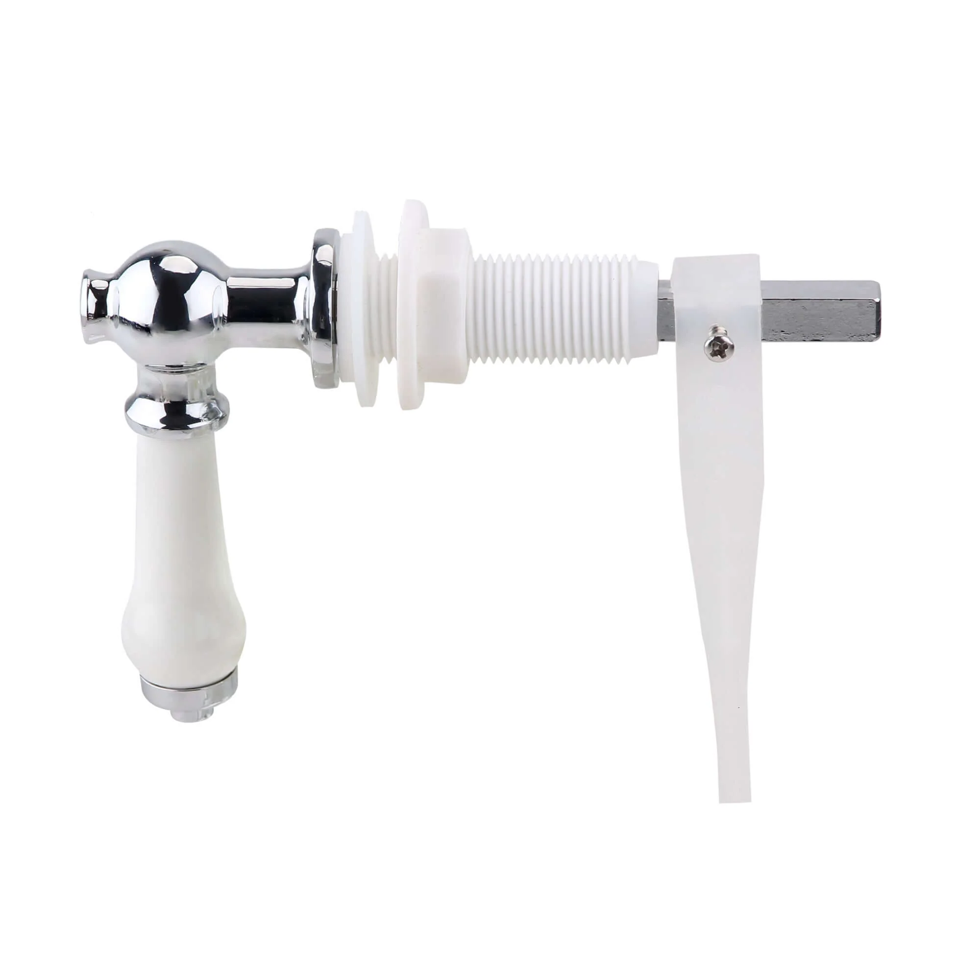 Toilet lever traditional ceramic - chrome - Image 3