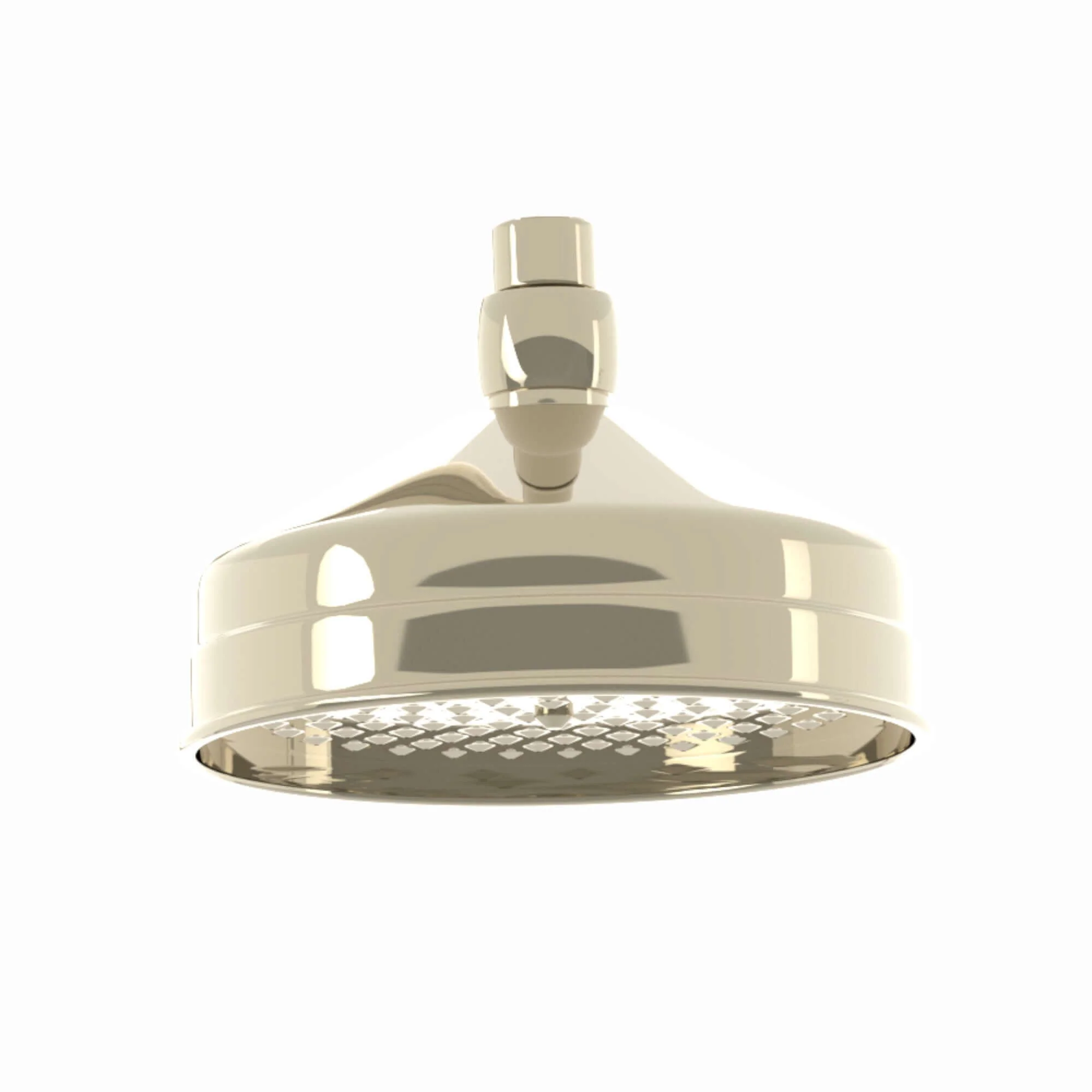 Traditional Wall Fixed Apron Brass Shower Head 6" With Shower Arm - Gold - Image 3