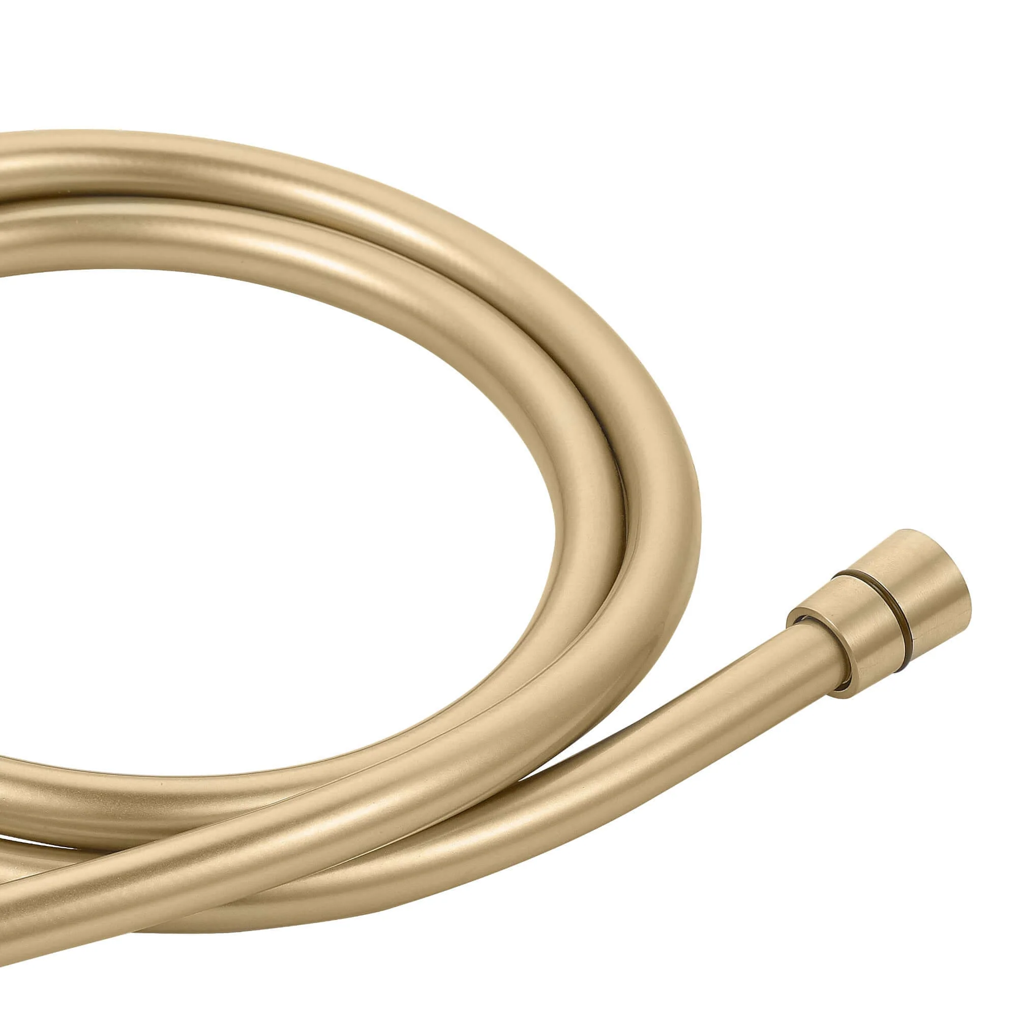 Vero round douche thermostatic bar valve with shower spray kit - brushed brass - Image 3