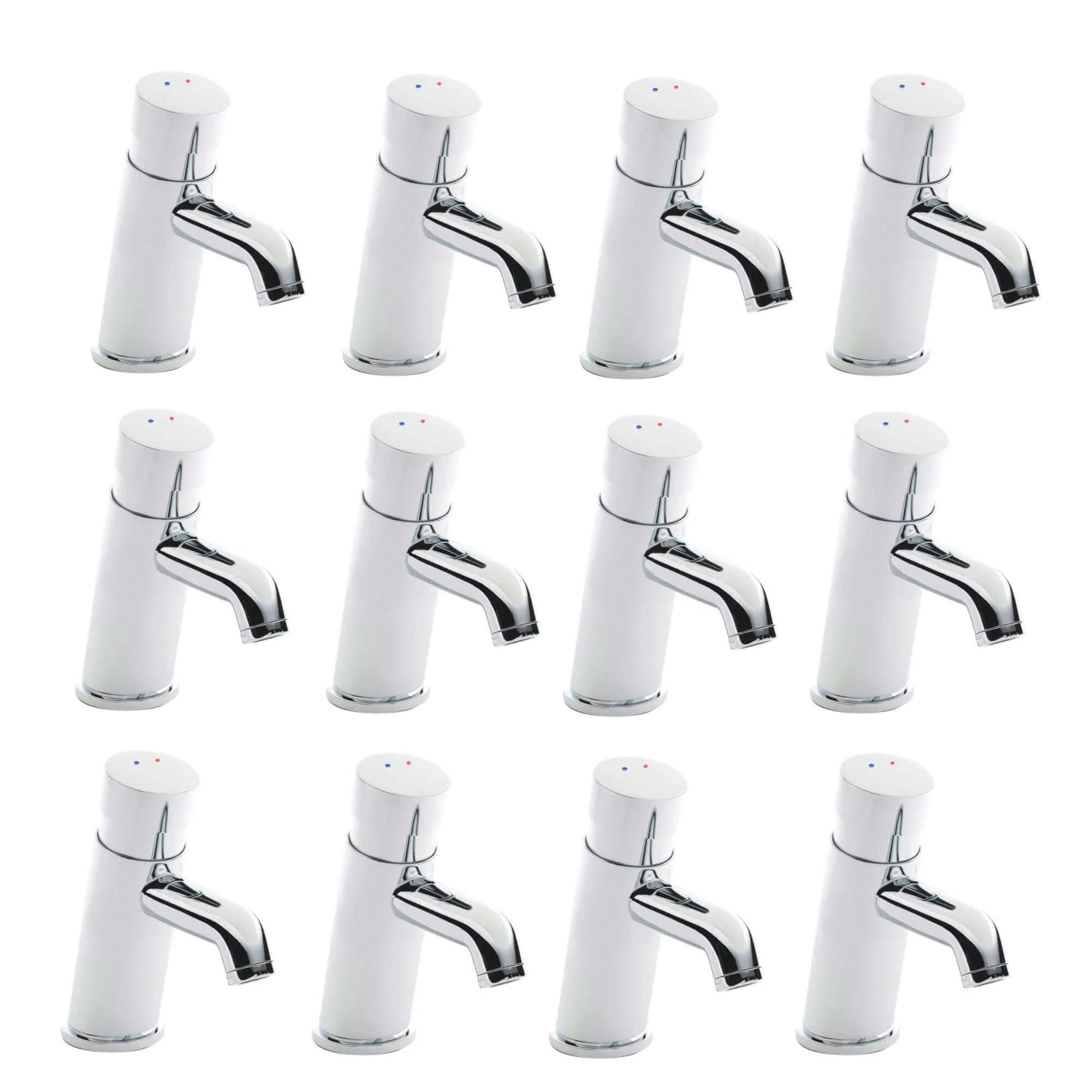 Vision mono non concussive time adjustable basin mixer tap modern - chrome - 12 pack - Image 2