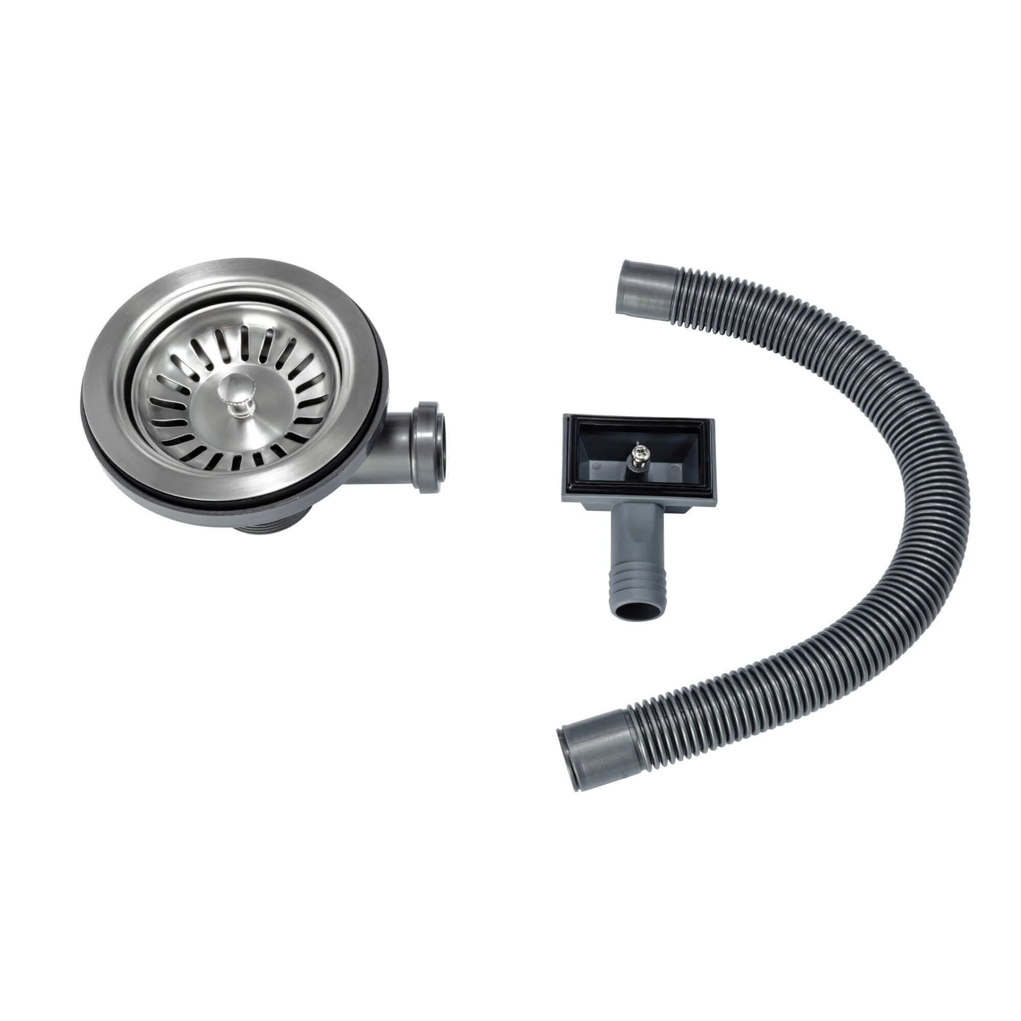 Zero 210mm x 450mm 0.5 bowl undermount or topmount kitchen sink with overflow - brushed stainless steel - Image 5
